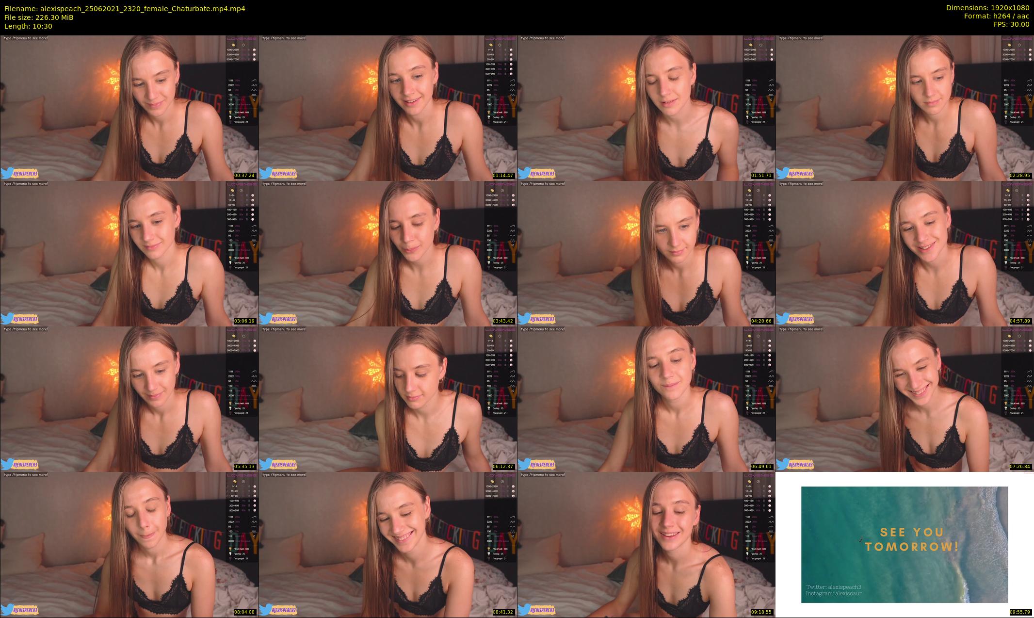 alexispeach — 11 minute Chaturbate female cam show recording, 1080p, Jun 25, 2021