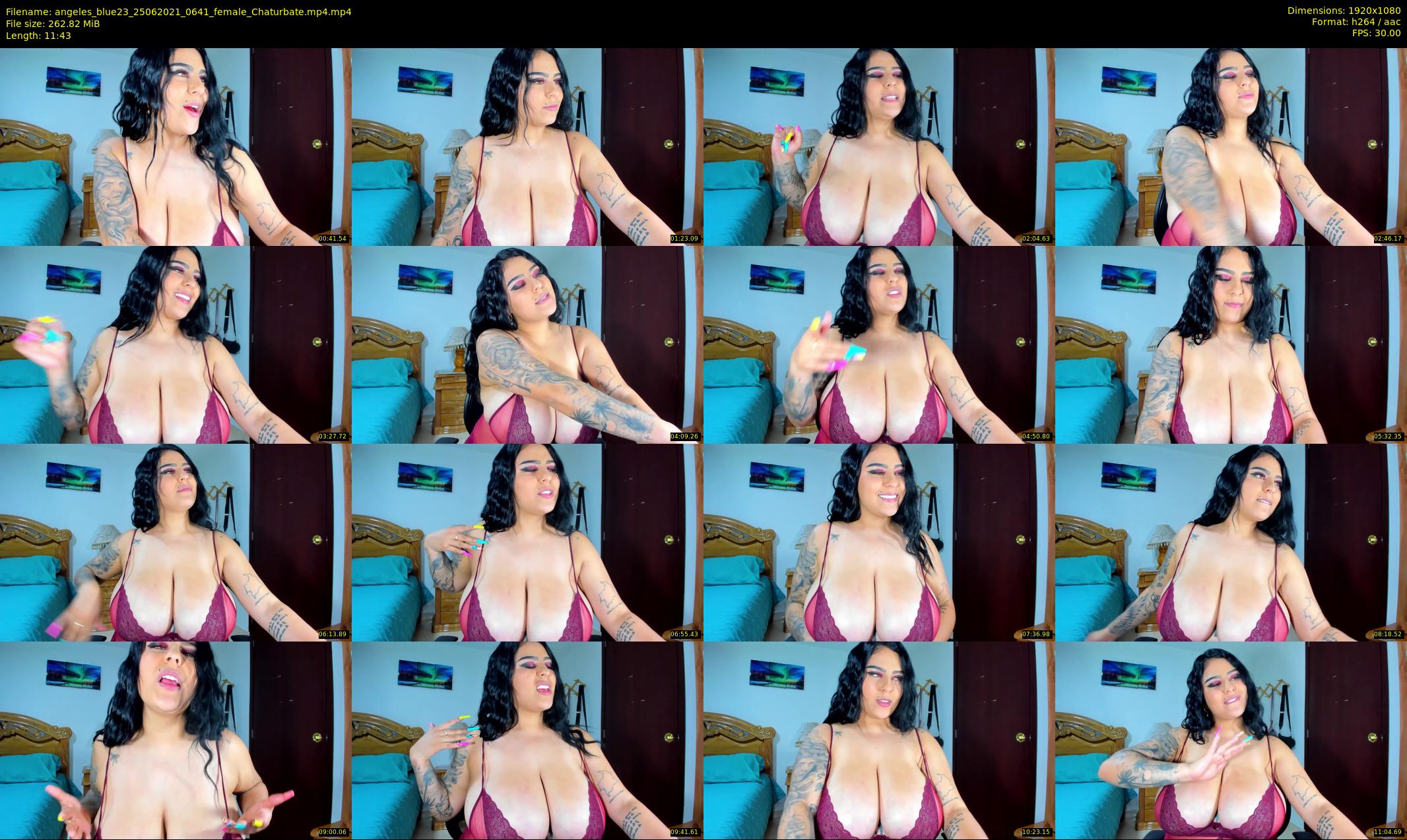 angeles_blue23 — 12 minute Chaturbate female cam show recording, 1080p, Jun 25, 2021