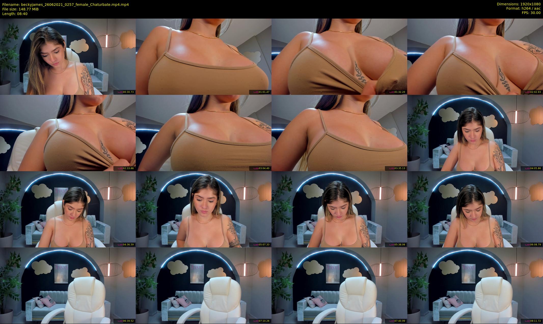 beckyjames — 9 minute Chaturbate female cam show recording, 1080p, Jun 26, 2021