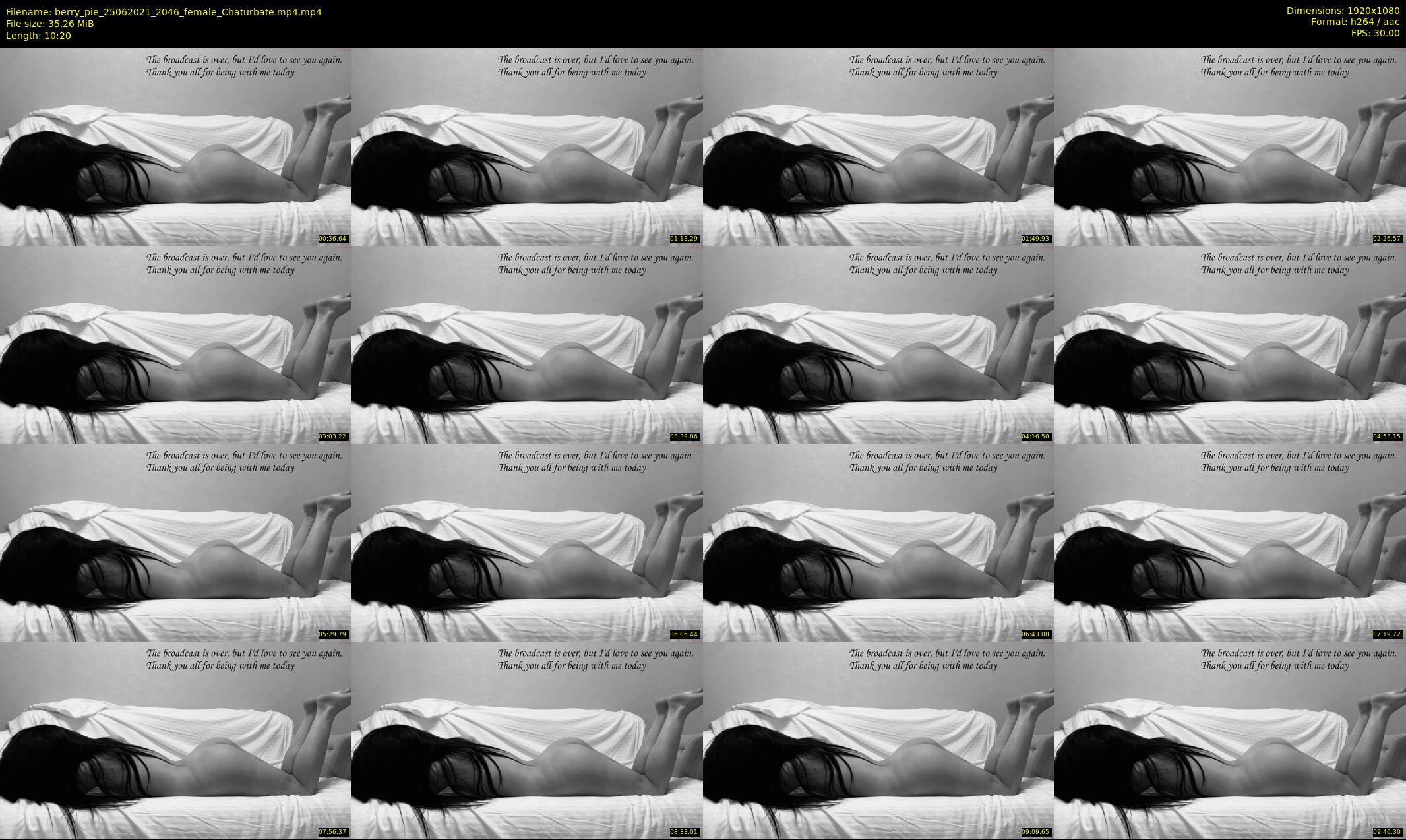 berry_pie — 11 minute Chaturbate female cam show recording, 1080p, Jun 25, 2021