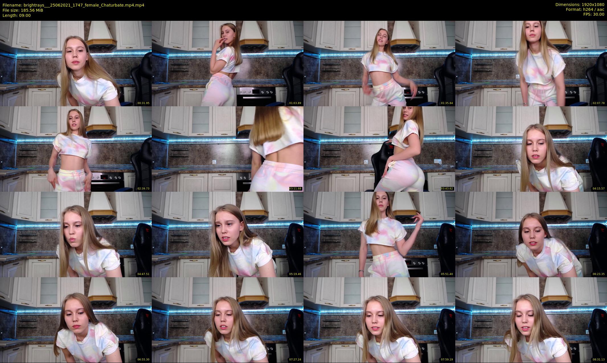 brightrays__ — 9 minute Chaturbate female cam show recording, 1080p, Jun 25, 2021