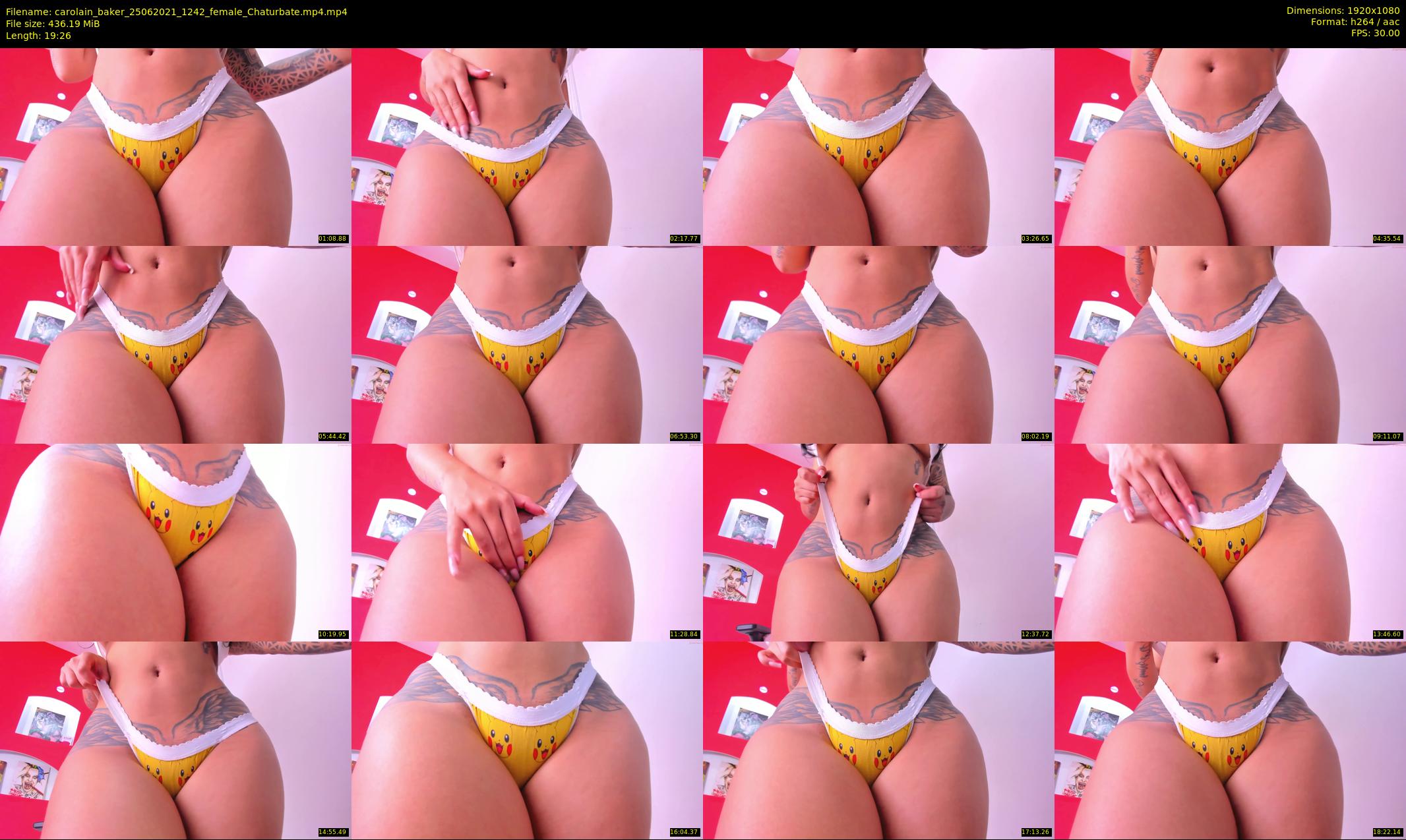 carolain_baker — 20 minute Chaturbate female cam show recording, 1080p, Jun 25, 2021
