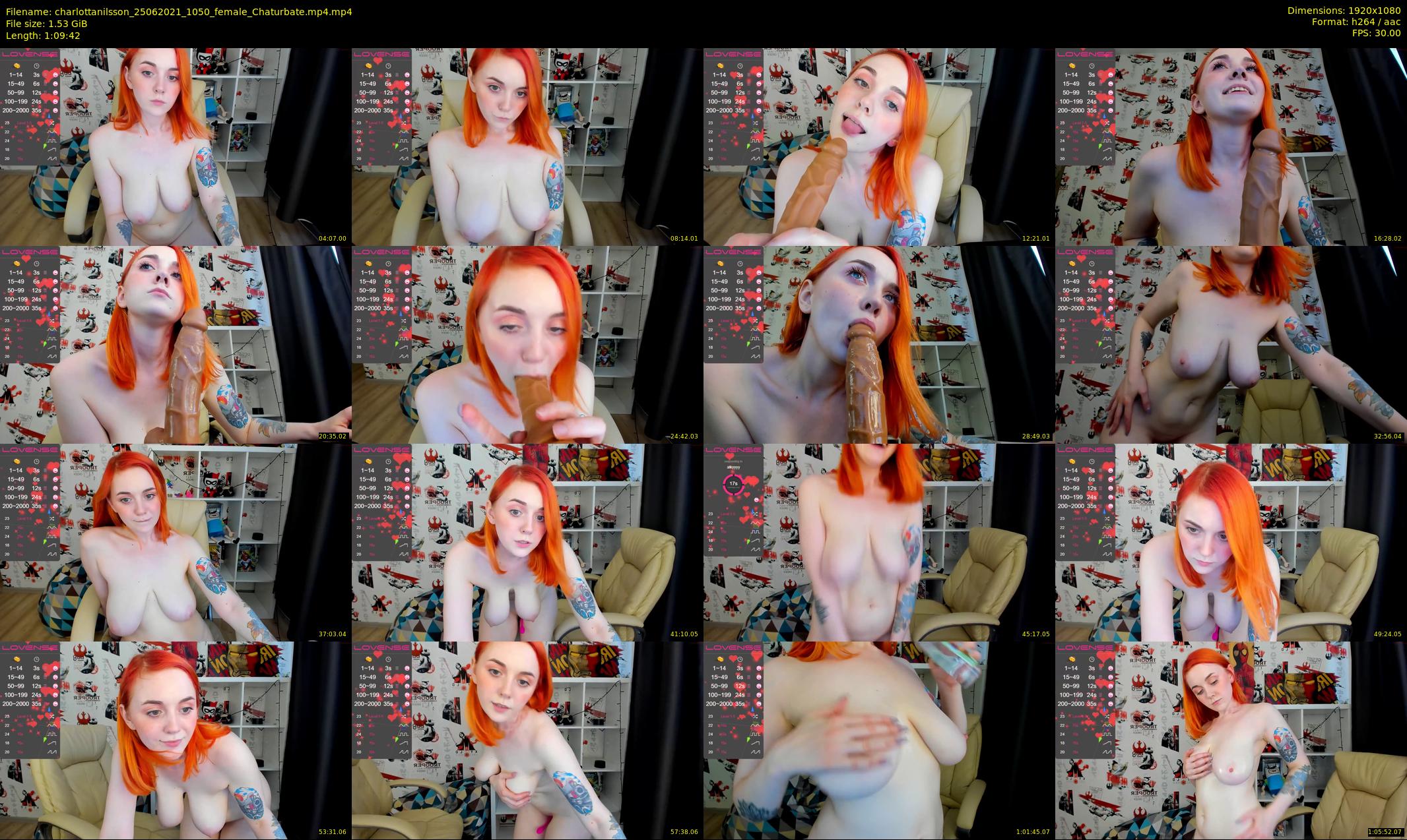 charlottanilsson — 70 minute Chaturbate female cam show recording, 1080p, Jun 25, 2021