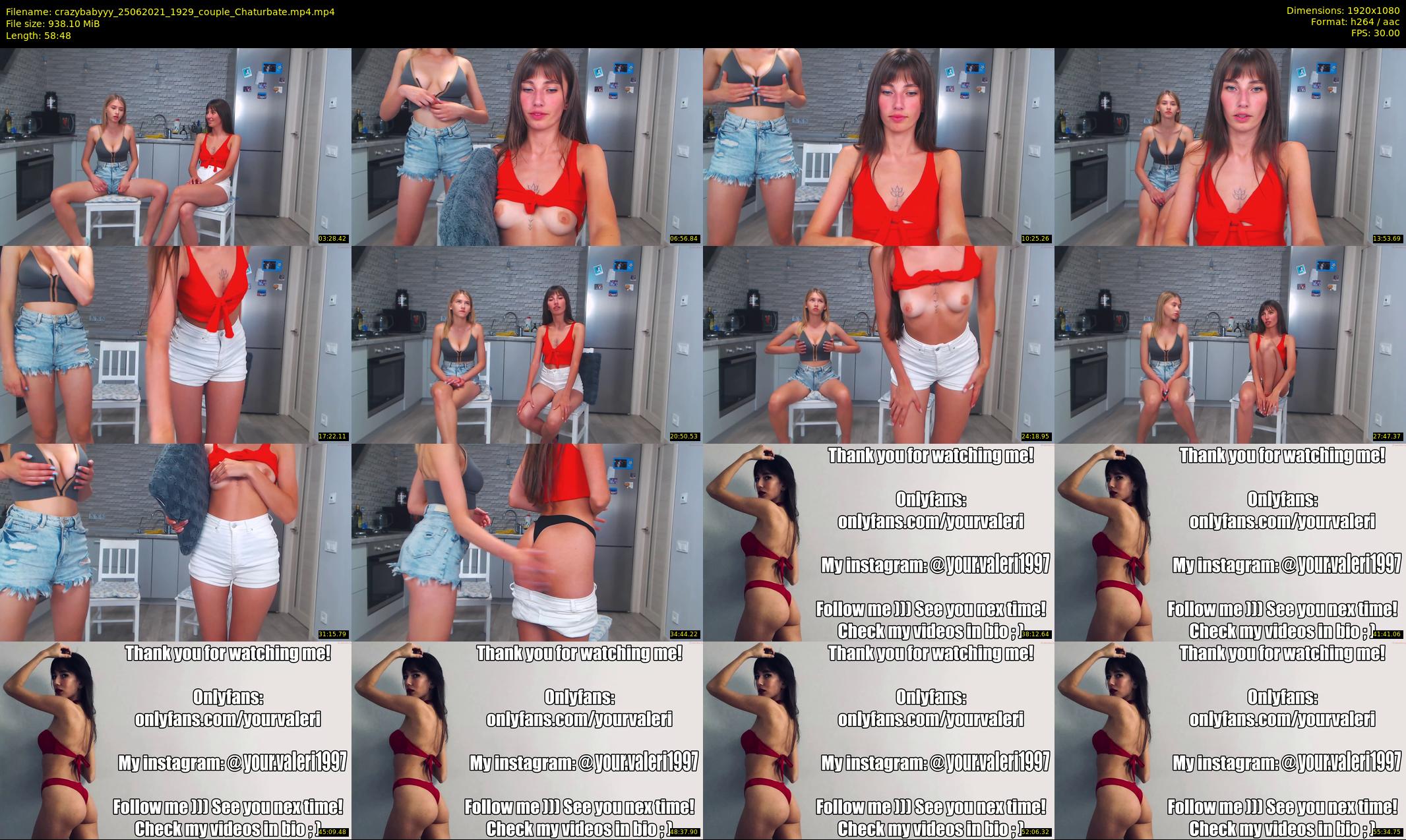 crazybabyyy — 59 minute Chaturbate couple cam show recording, 1080p, Jun 25, 2021