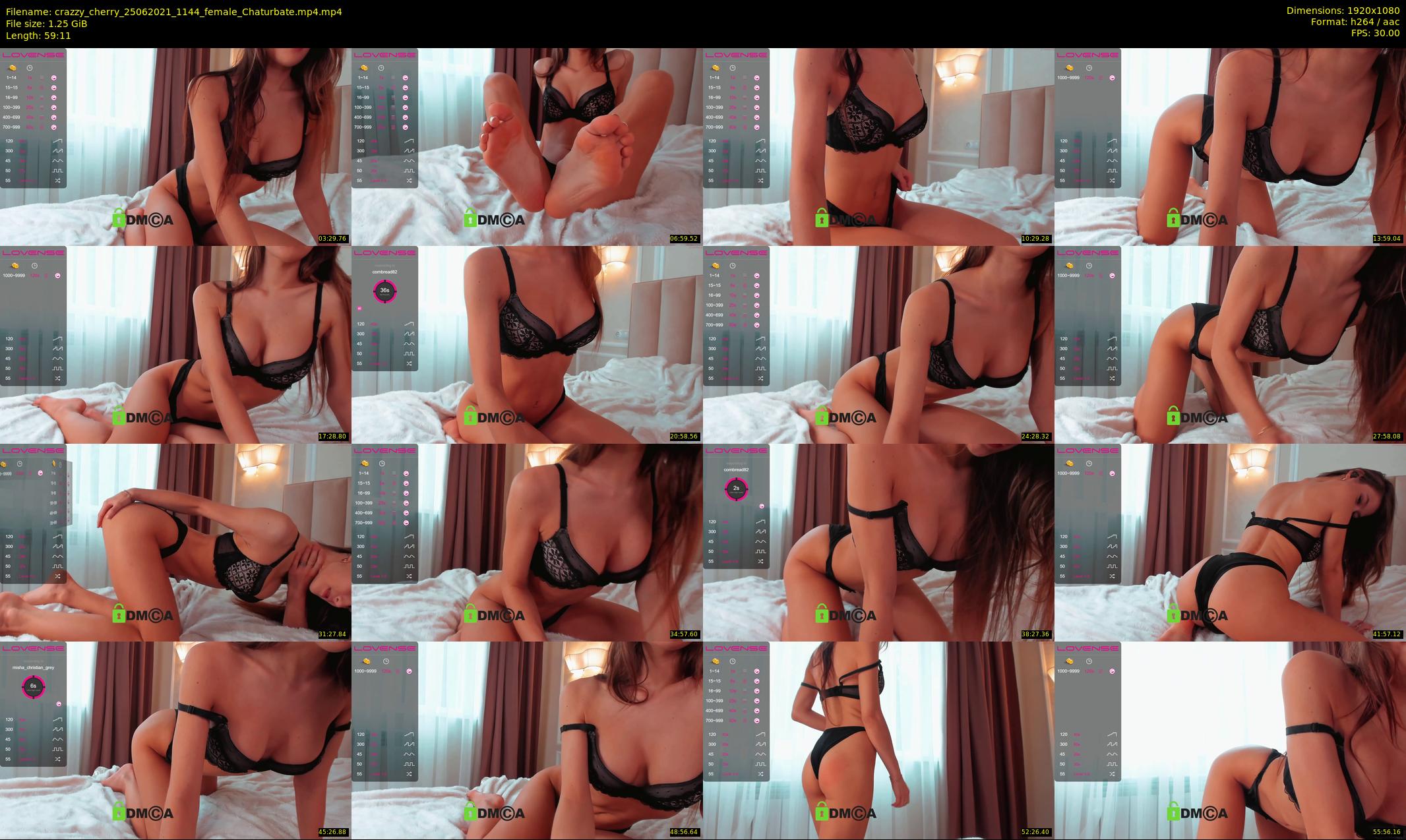crazzy_cherry — 60 minute Chaturbate female cam show recording, 1080p, Jun 25, 2021