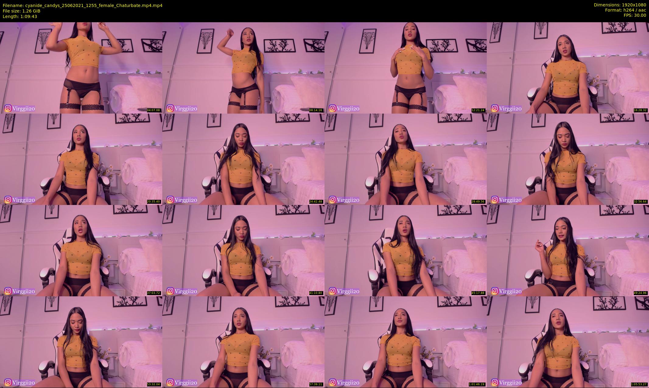 cyanide_candys — 70 minute Chaturbate female cam show recording, 1080p, Jun 25, 2021