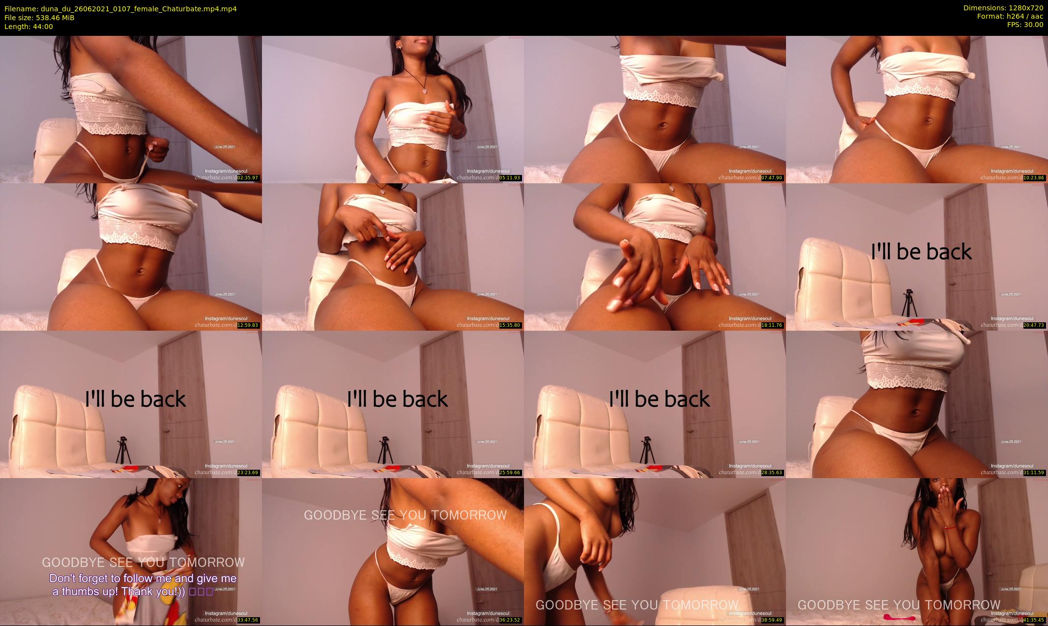 duna_du — 44 minute Chaturbate female cam show recording, 720p, Jun 26, 2021