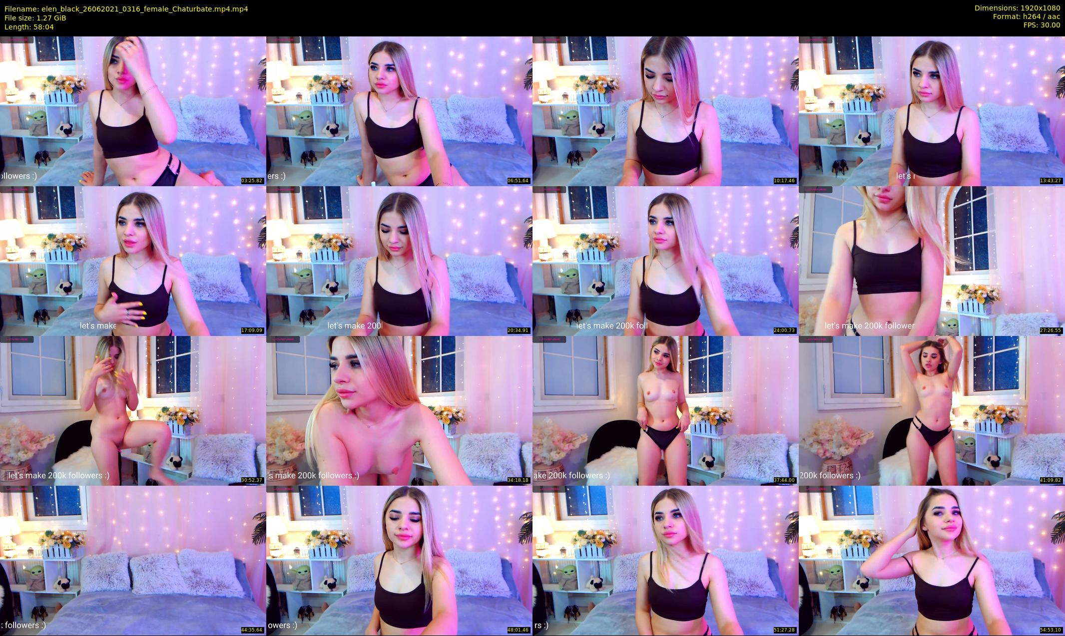 elen_black — 59 minute Chaturbate female cam show recording, 1080p, Jun 26, 2021