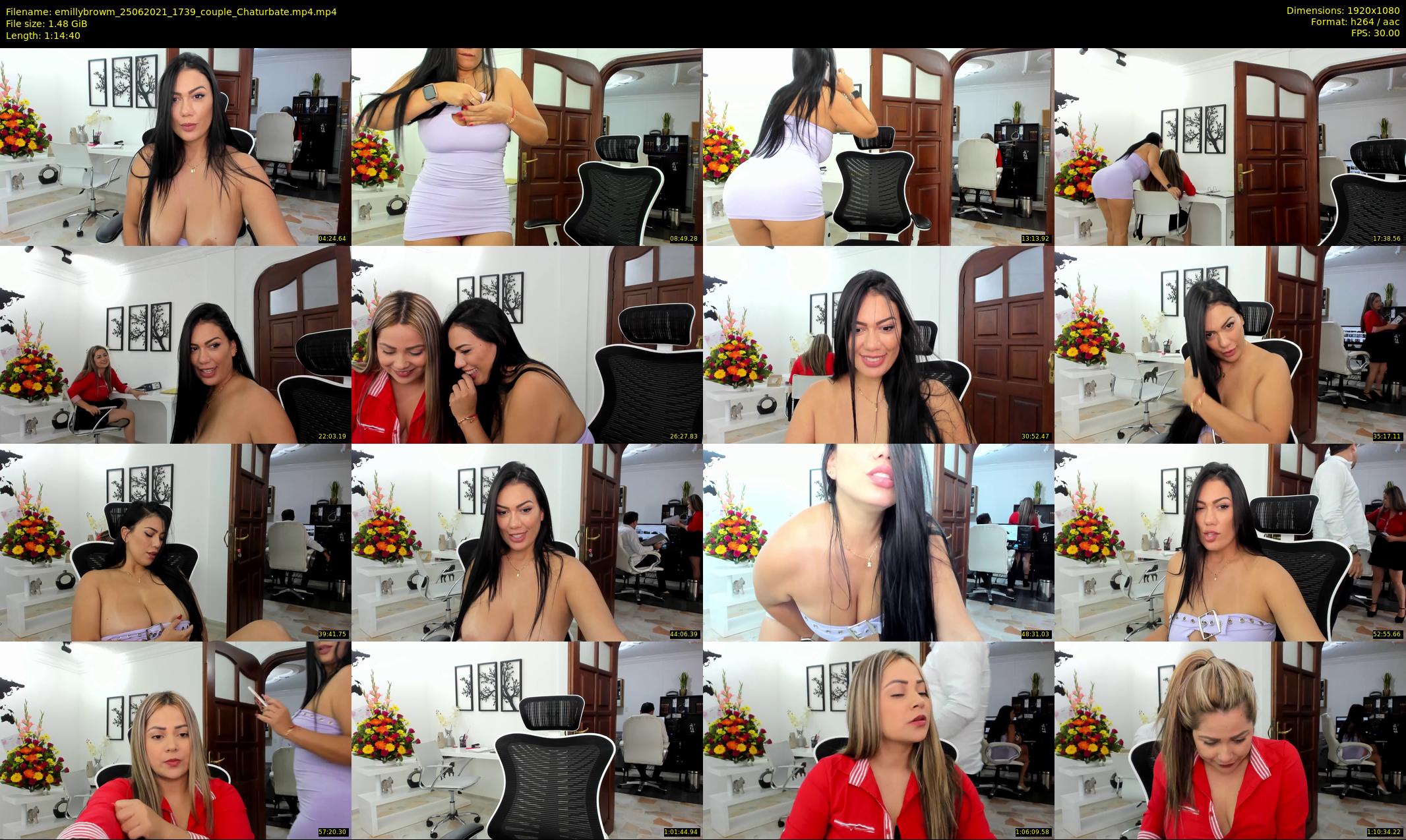 emillybrowm — 75 minute Chaturbate couple cam show recording, 1080p, Jun 25, 2021