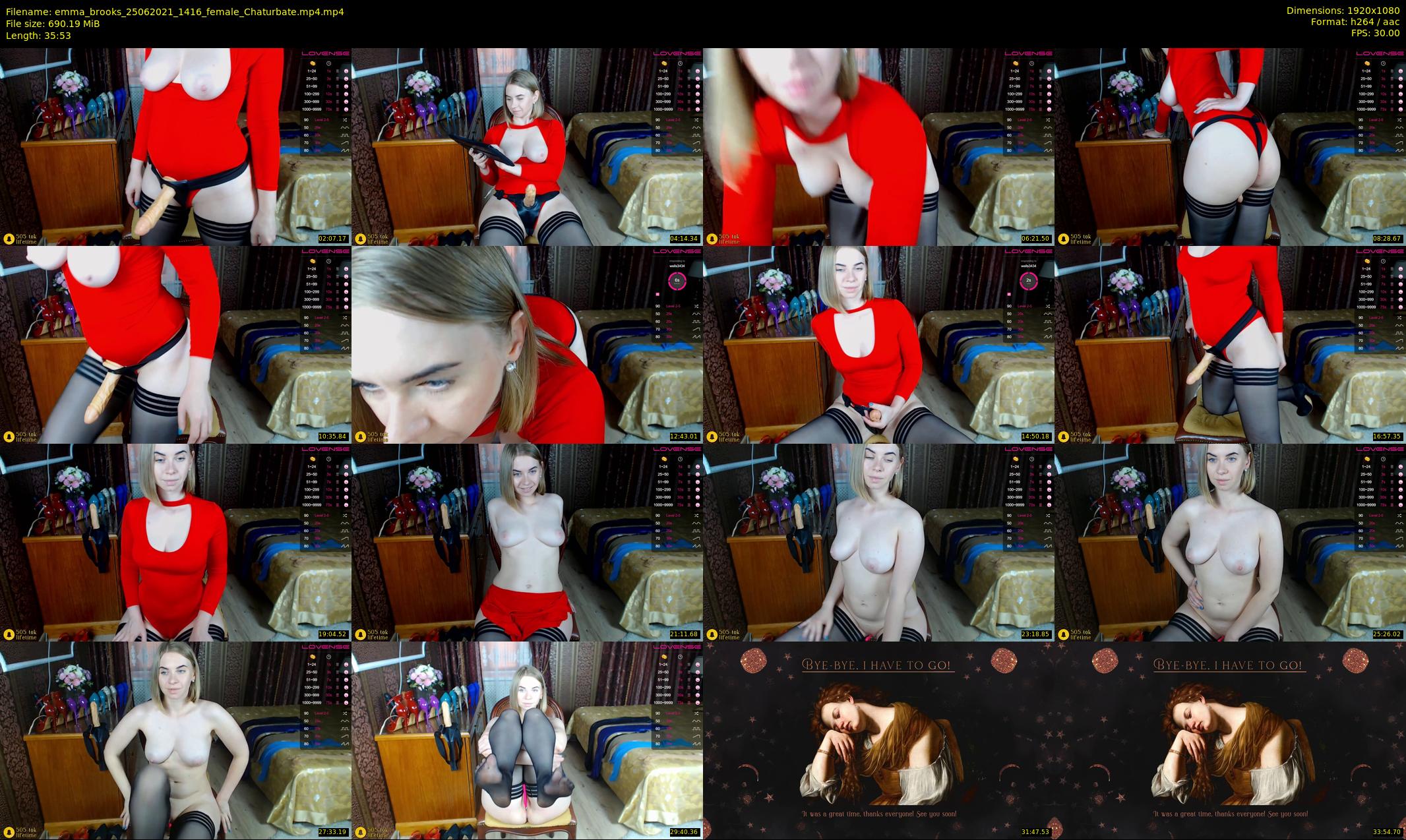 emma_brooks — 36 minute Chaturbate female cam show recording, 1080p, Jun 25, 2021