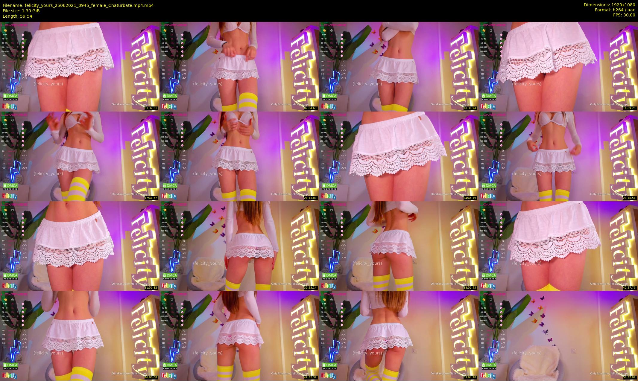 felicity_yours — 60 minute Chaturbate female cam show recording, 1080p, Jun 25, 2021
