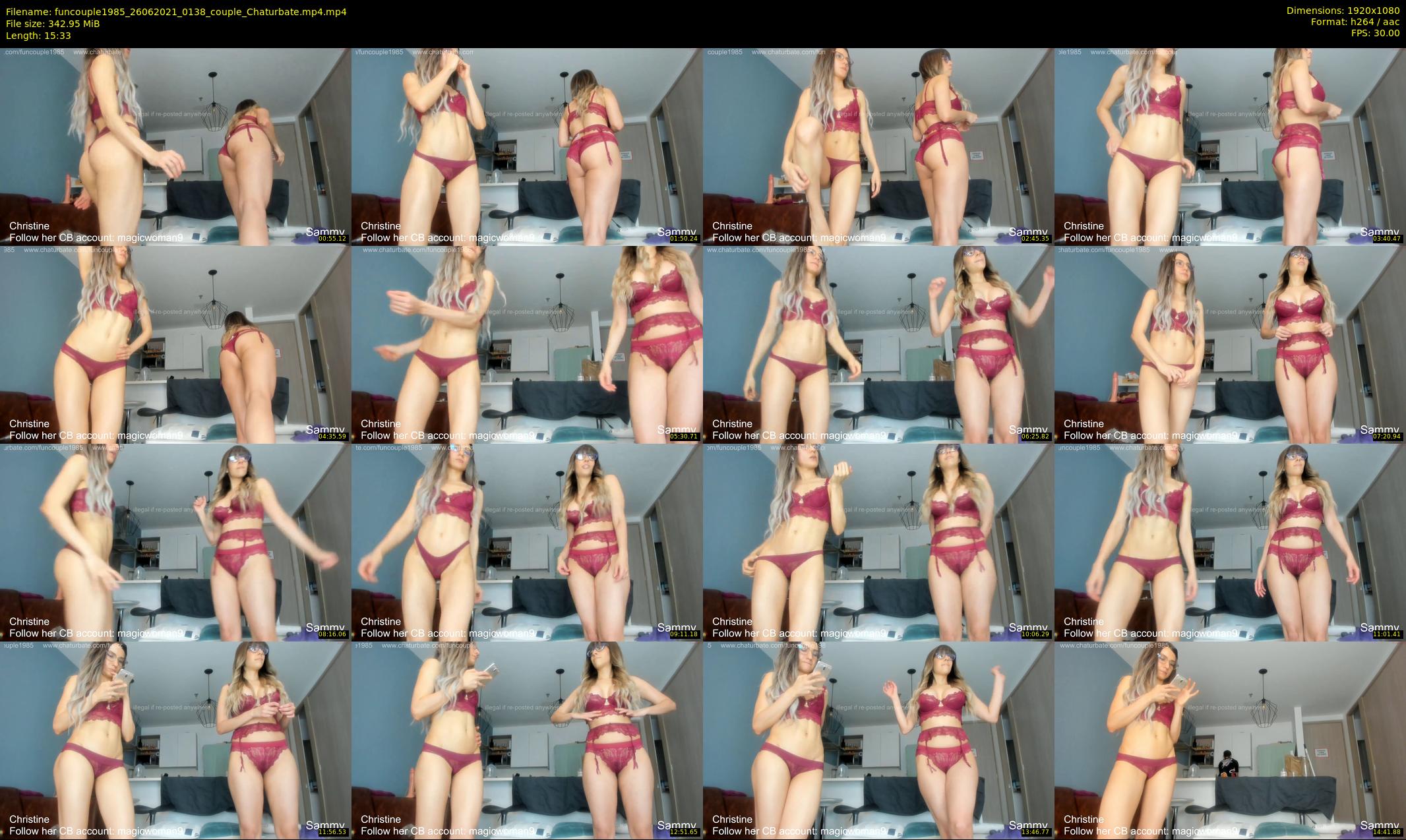funcouple1985 — 16 minute Chaturbate couple cam show recording, 1080p, Jun 26, 2021
