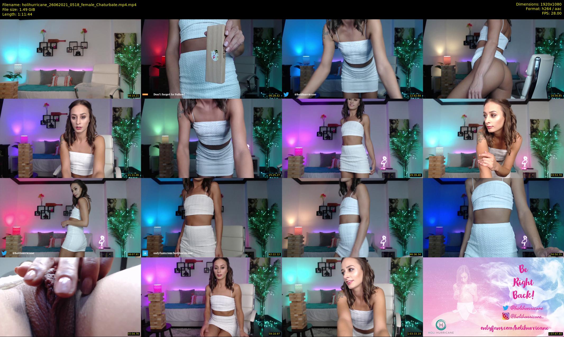 holihurricane — 72 minute Chaturbate female cam show recording, 1080p, Jun 26, 2021
