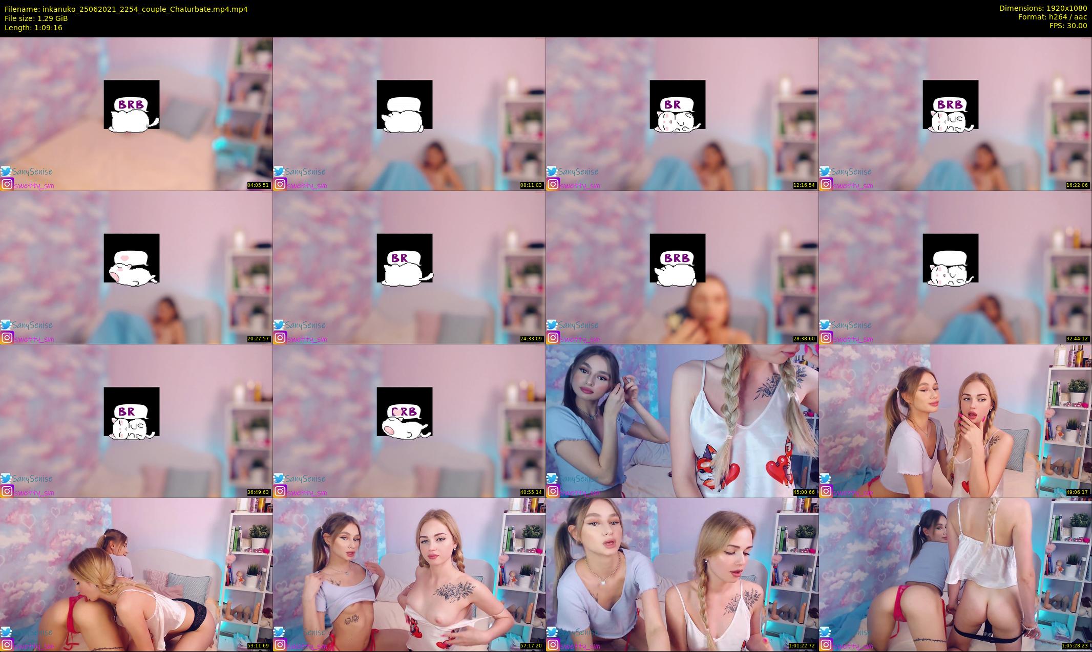 inkanuko — 70 minute Chaturbate couple cam show recording, 1080p, Jun 25, 2021