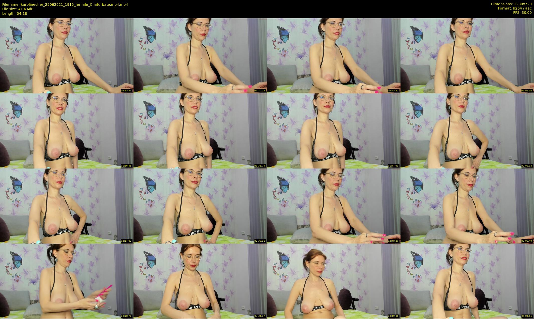 karolinecher — 5 minute Chaturbate female cam show recording, 720p, Jun 25, 2021
