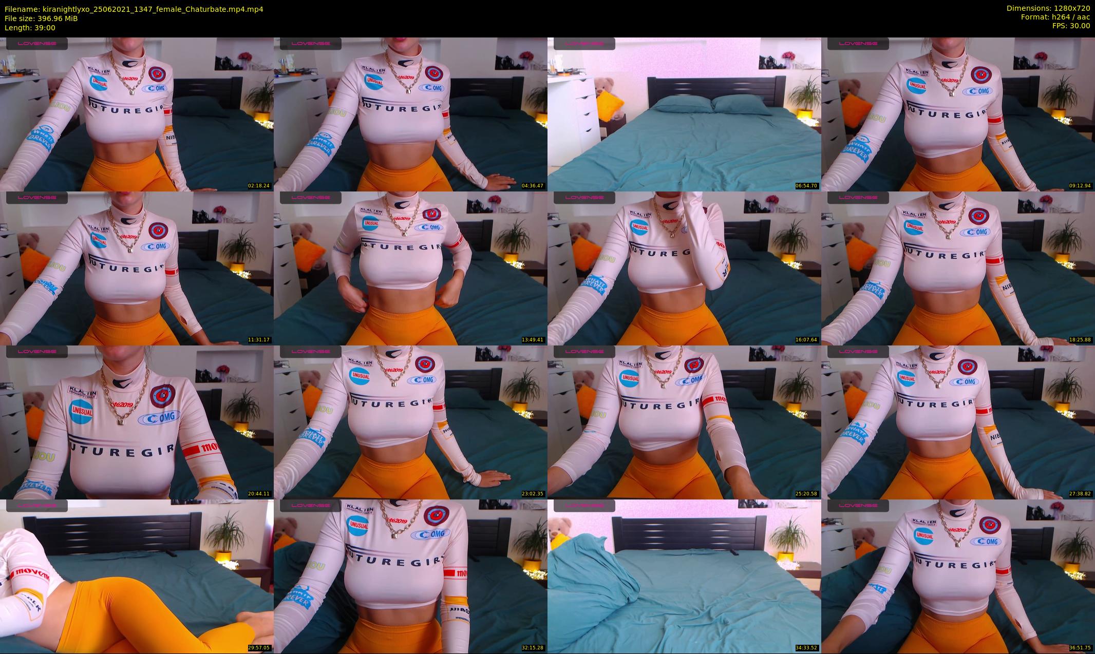 kiranightlyxo — 39 minute Chaturbate female cam show recording, 720p, Jun 25, 2021