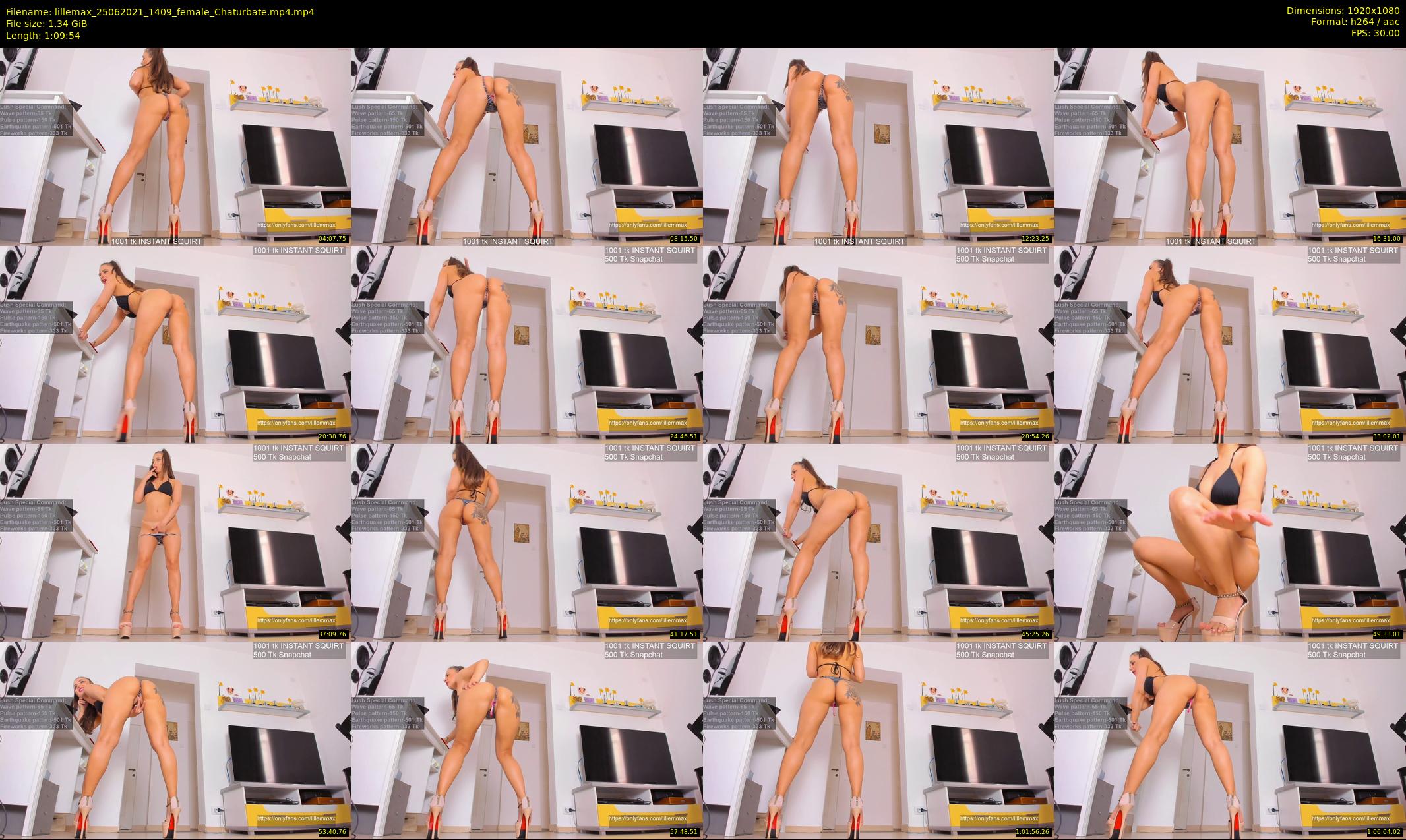 lillemax — 70 minute Chaturbate female cam show recording, 1080p, Jun 25, 2021