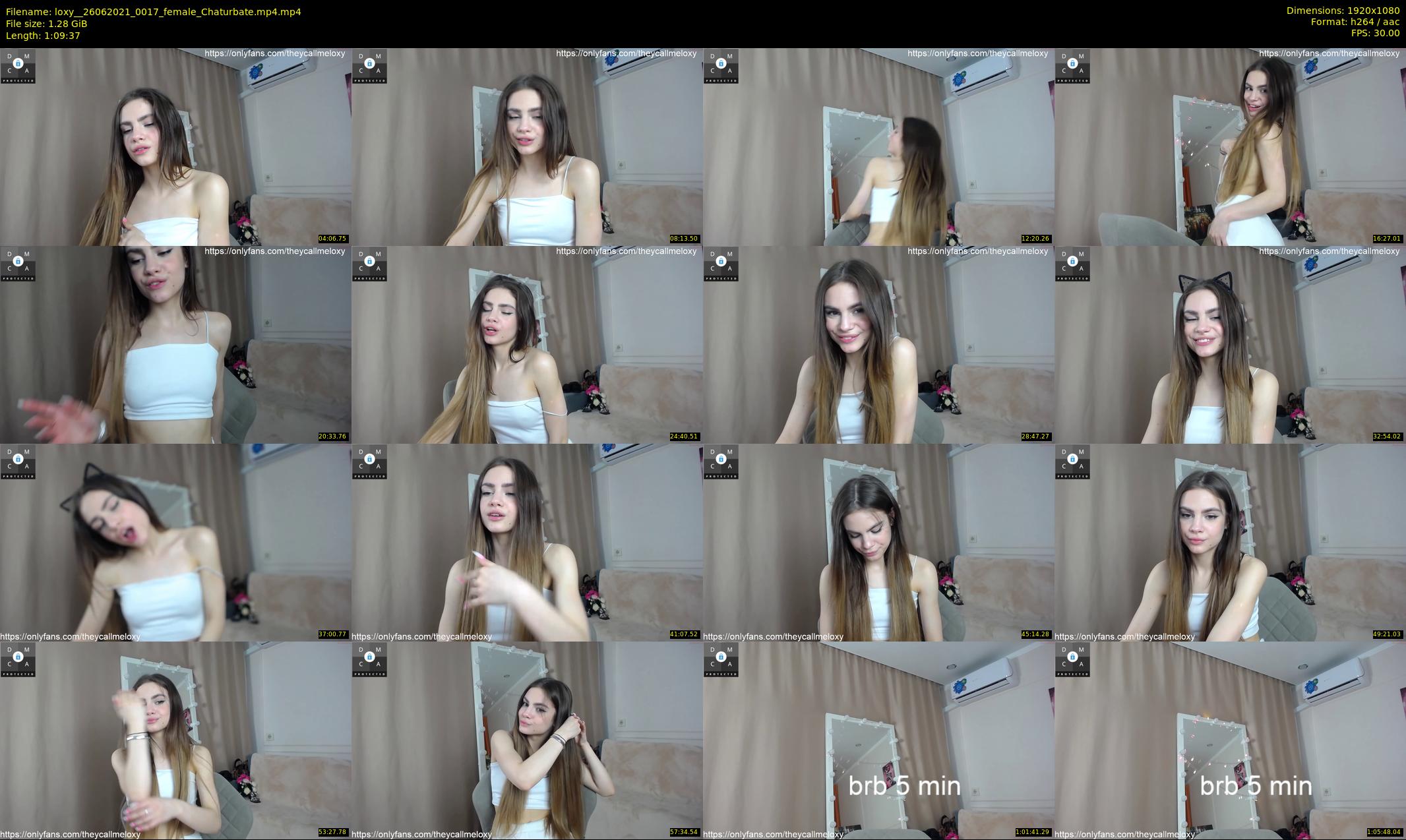 loxy_ — 70 minute Chaturbate female cam show recording, 1080p, Jun 26, 2021
