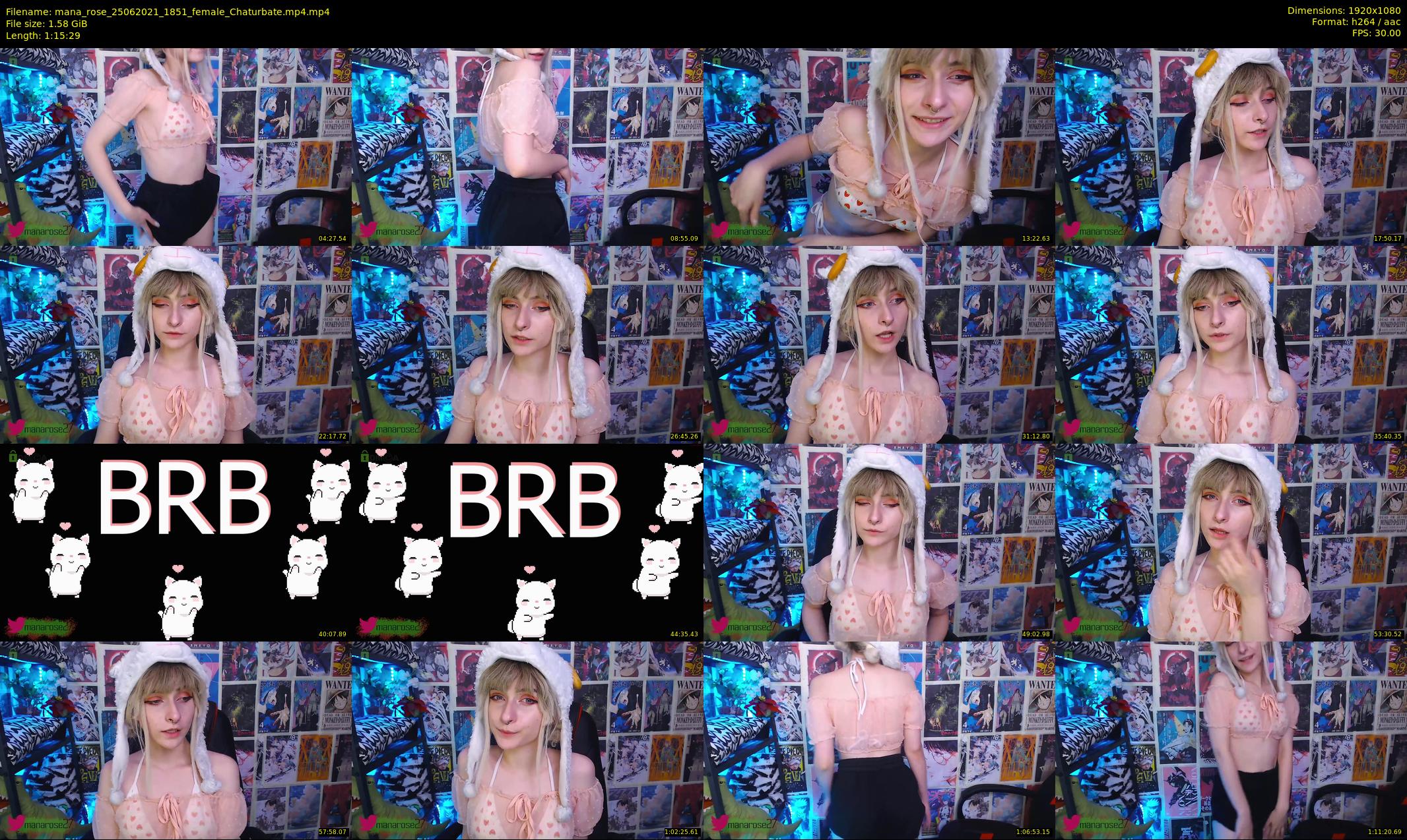 mana_rose — 76 minute Chaturbate female cam show recording, 1080p, Jun 25, 2021