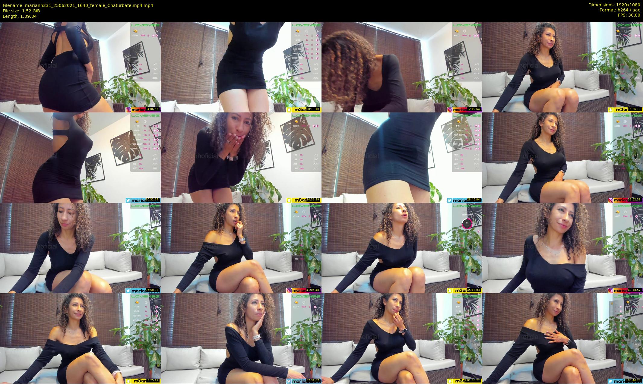 marianh331 — 70 minute Chaturbate female cam show recording, 1080p, Jun 25, 2021