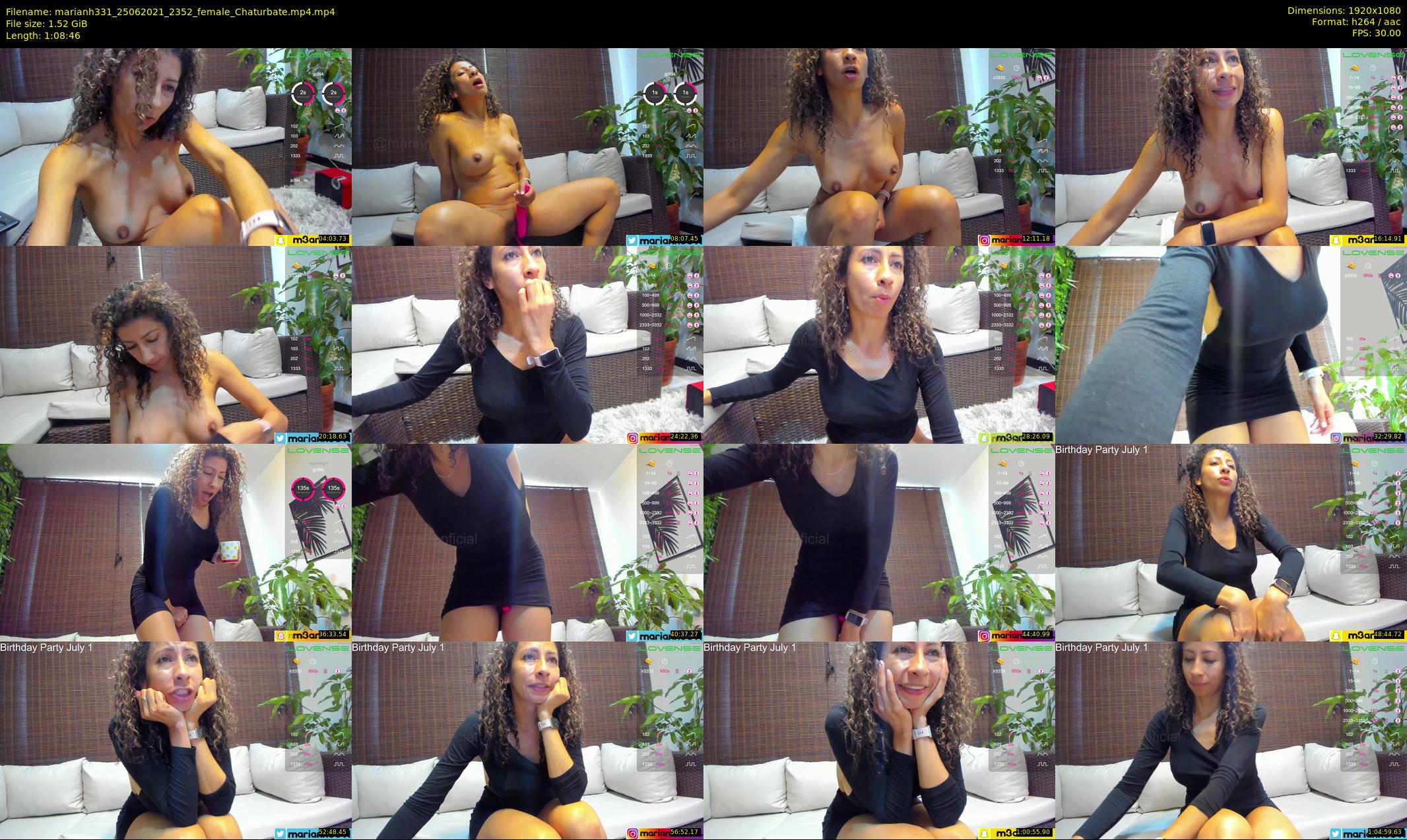 marianh331 — 69 minute Chaturbate female cam show recording, 1080p, Jun 25, 2021