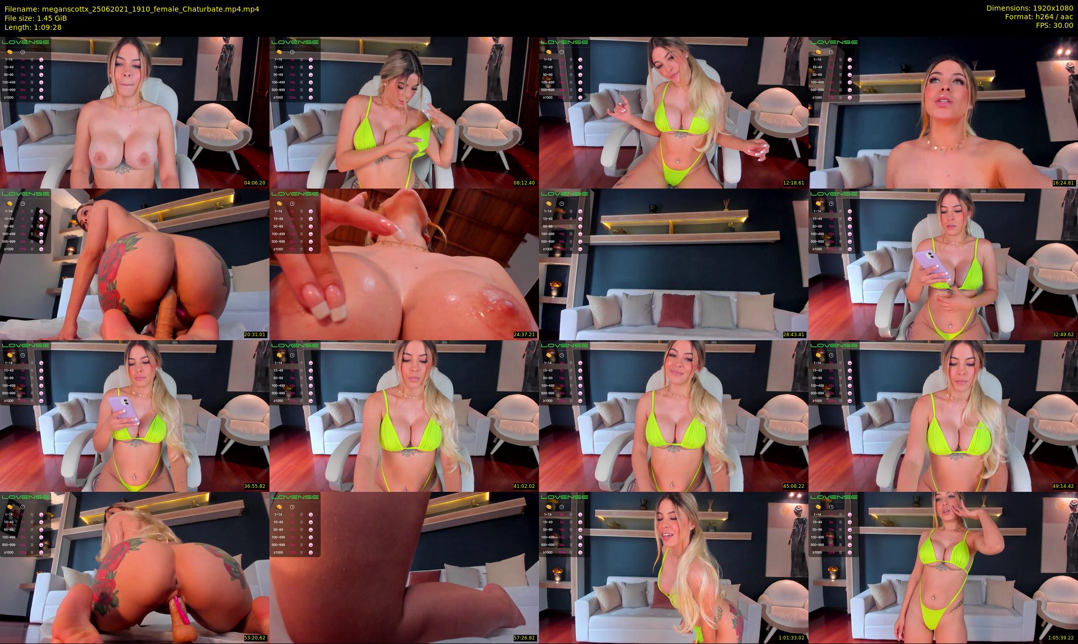 meganscottx — 70 minute Chaturbate female cam show recording, 1080p, Jun 25, 2021