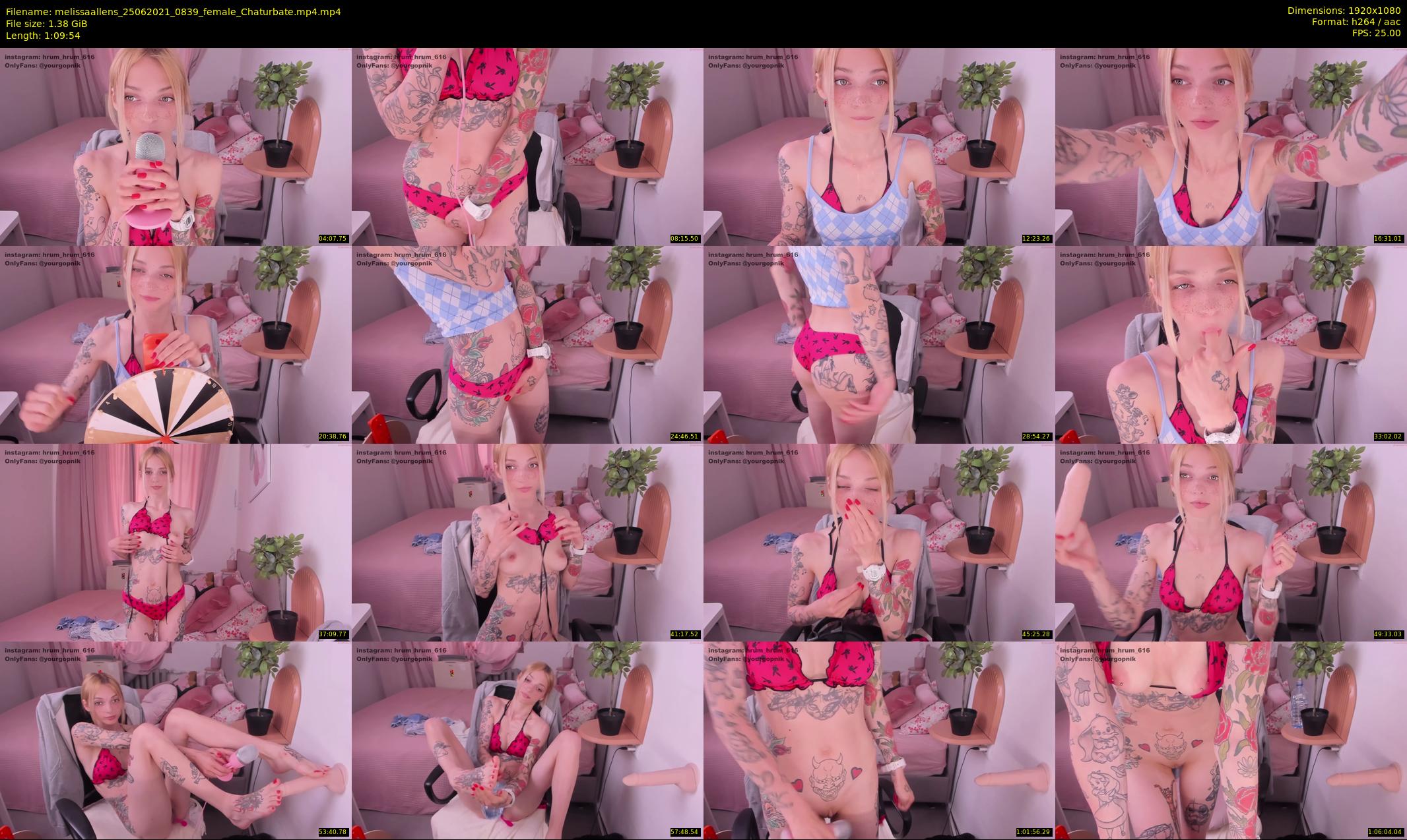 melissaallens — 70 minute Chaturbate female cam show recording, 1080p, Jun 25, 2021