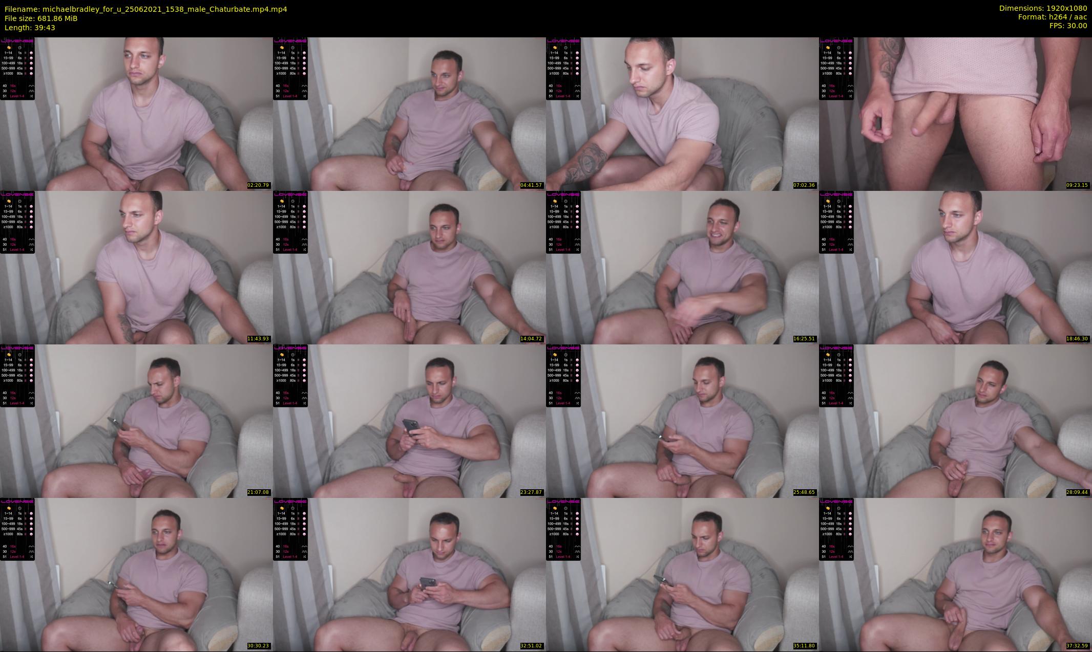 michaelbradley_for_u — 40 minute Chaturbate male cam show recording, 1080p, Jun 25, 2021