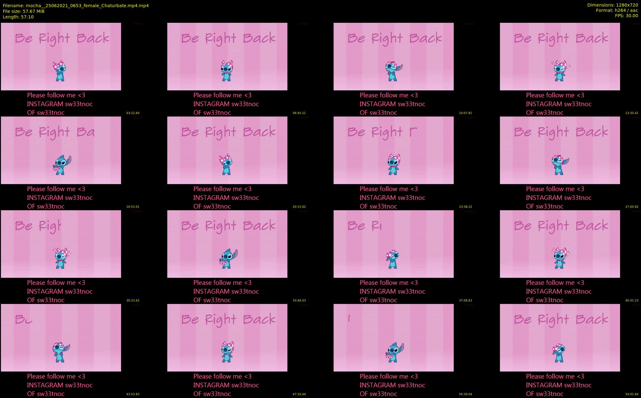 mocha_ — 58 minute Chaturbate female cam show recording, 720p, Jun 25, 2021