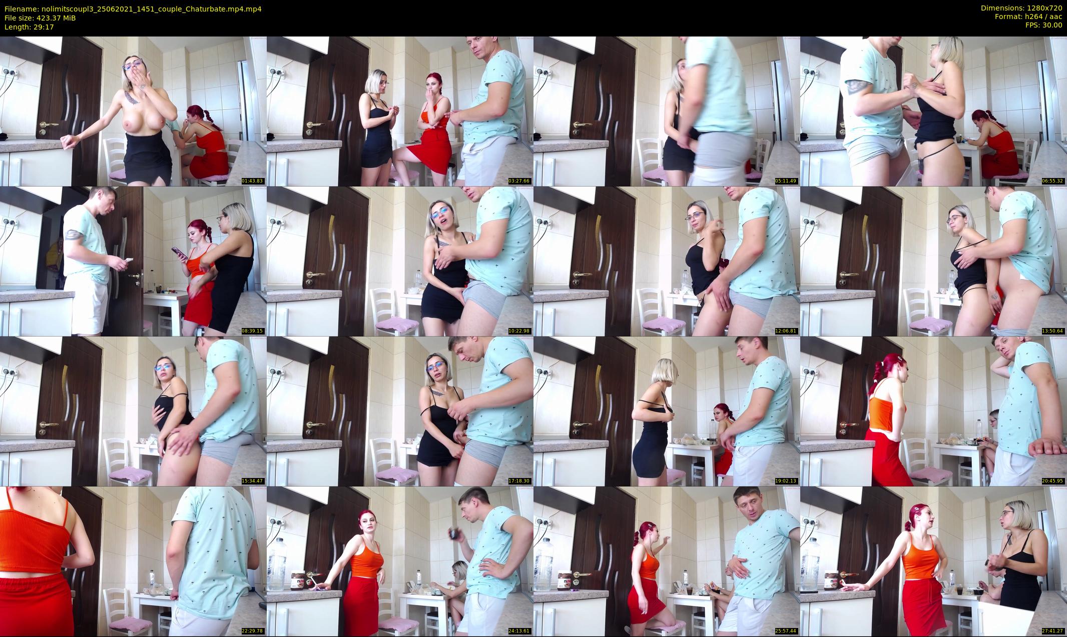 nolimitscoupl3 — 30 minute Chaturbate couple cam show recording, 720p, Jun 25, 2021