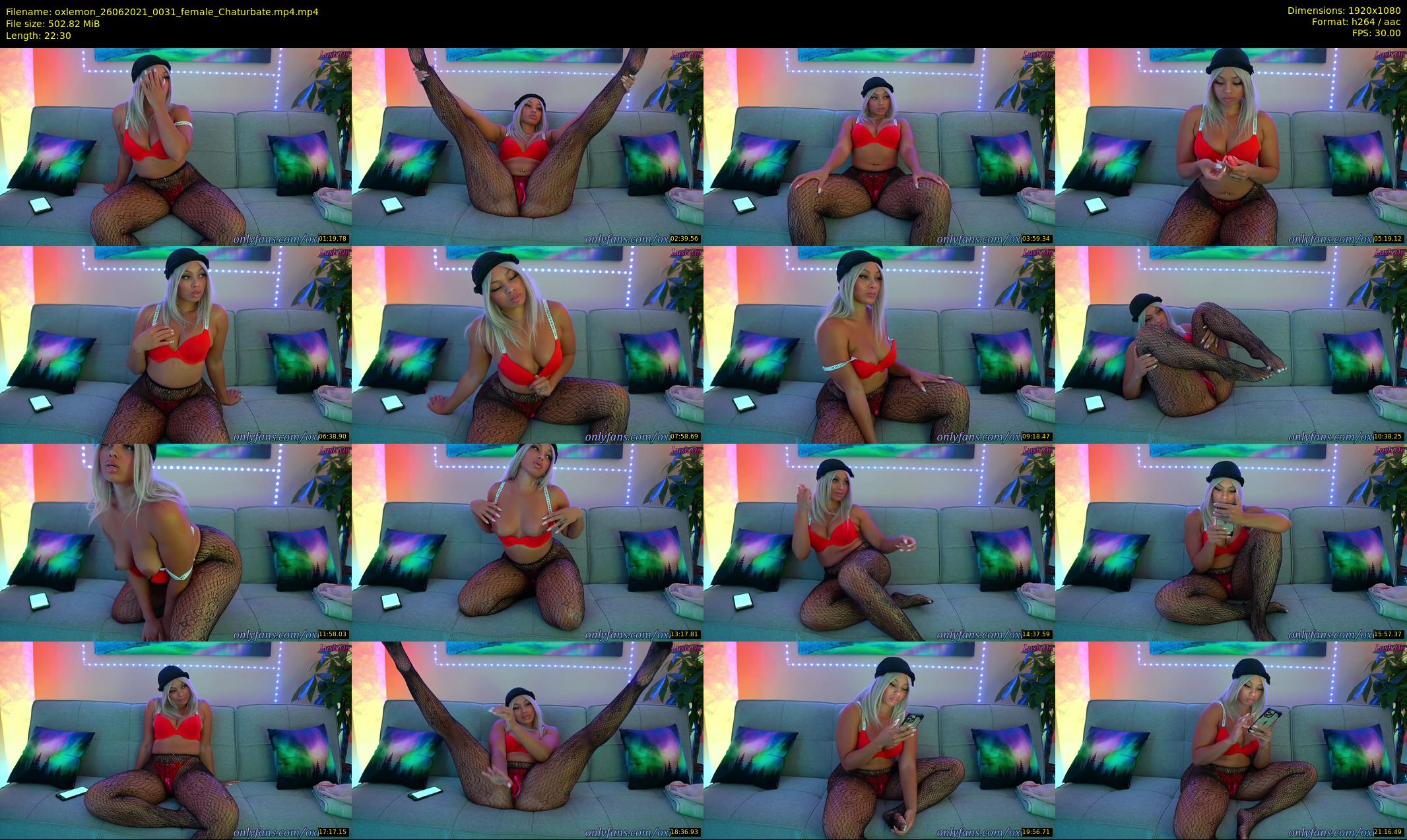 oxlemon — 23 minute Chaturbate female cam show recording, 1080p, Jun 26, 2021
