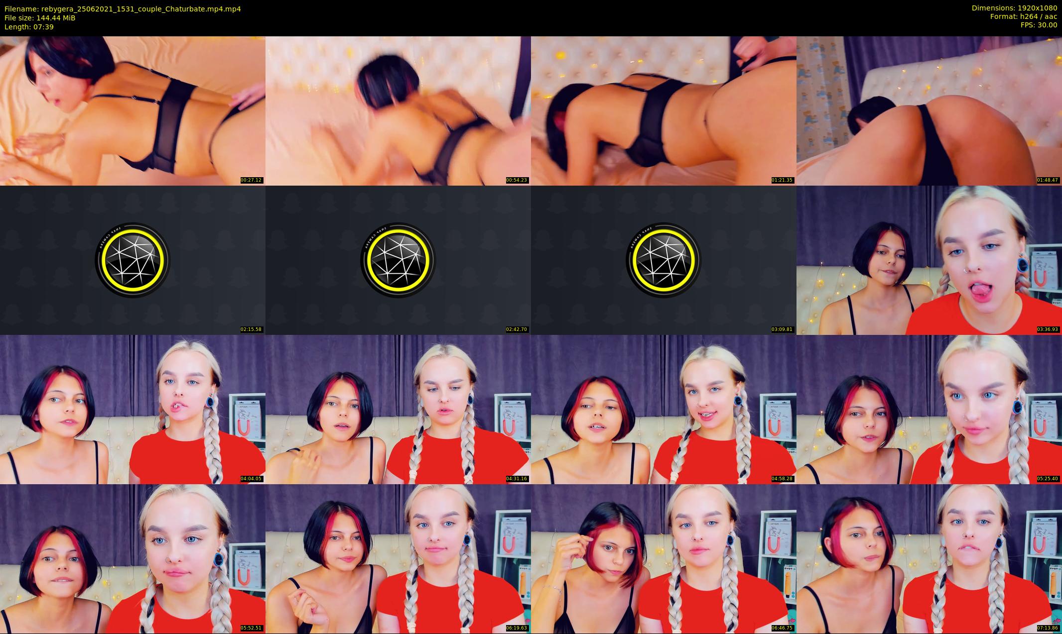 rebygera — 8 minute Chaturbate couple cam show recording, 1080p, Jun 25, 2021