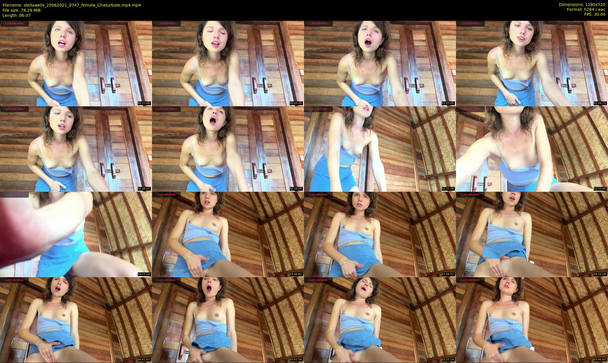 stellawells — 7 minute Chaturbate female cam show recording, 720p, Jun 25, 2021