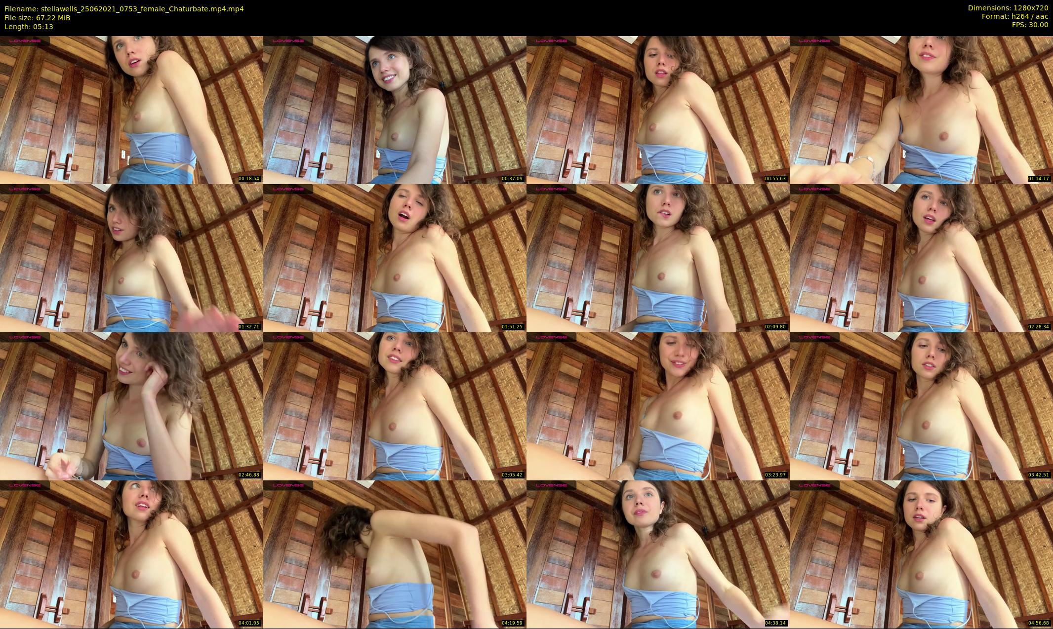 stellawells — 6 minute Chaturbate female cam show recording, 720p, Jun 25, 2021