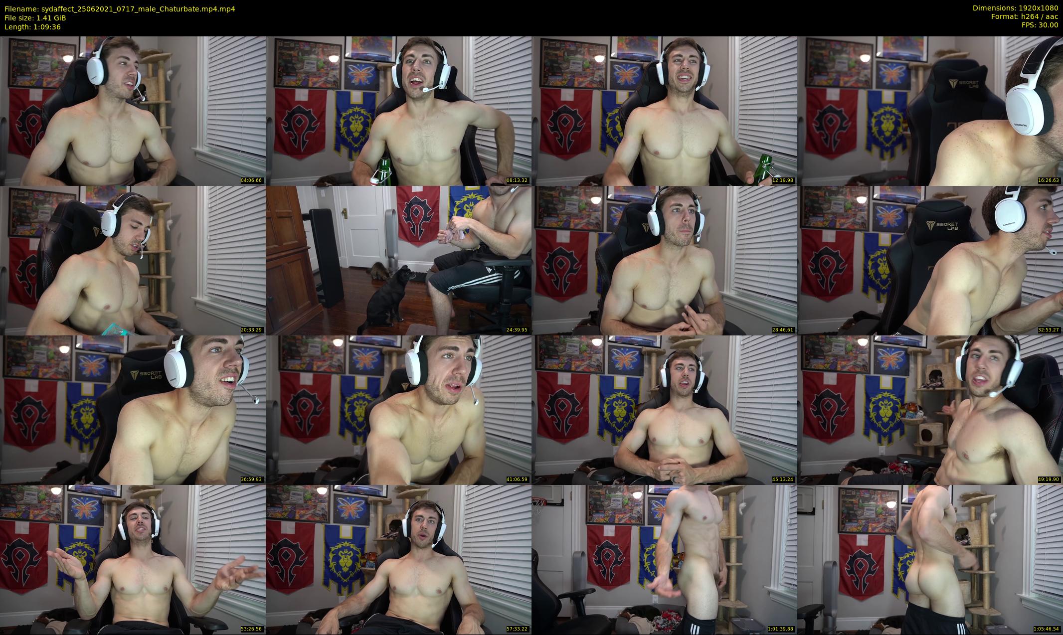 sydaffect — 70 minute Chaturbate male cam show recording, 1080p, Jun 25, 2021