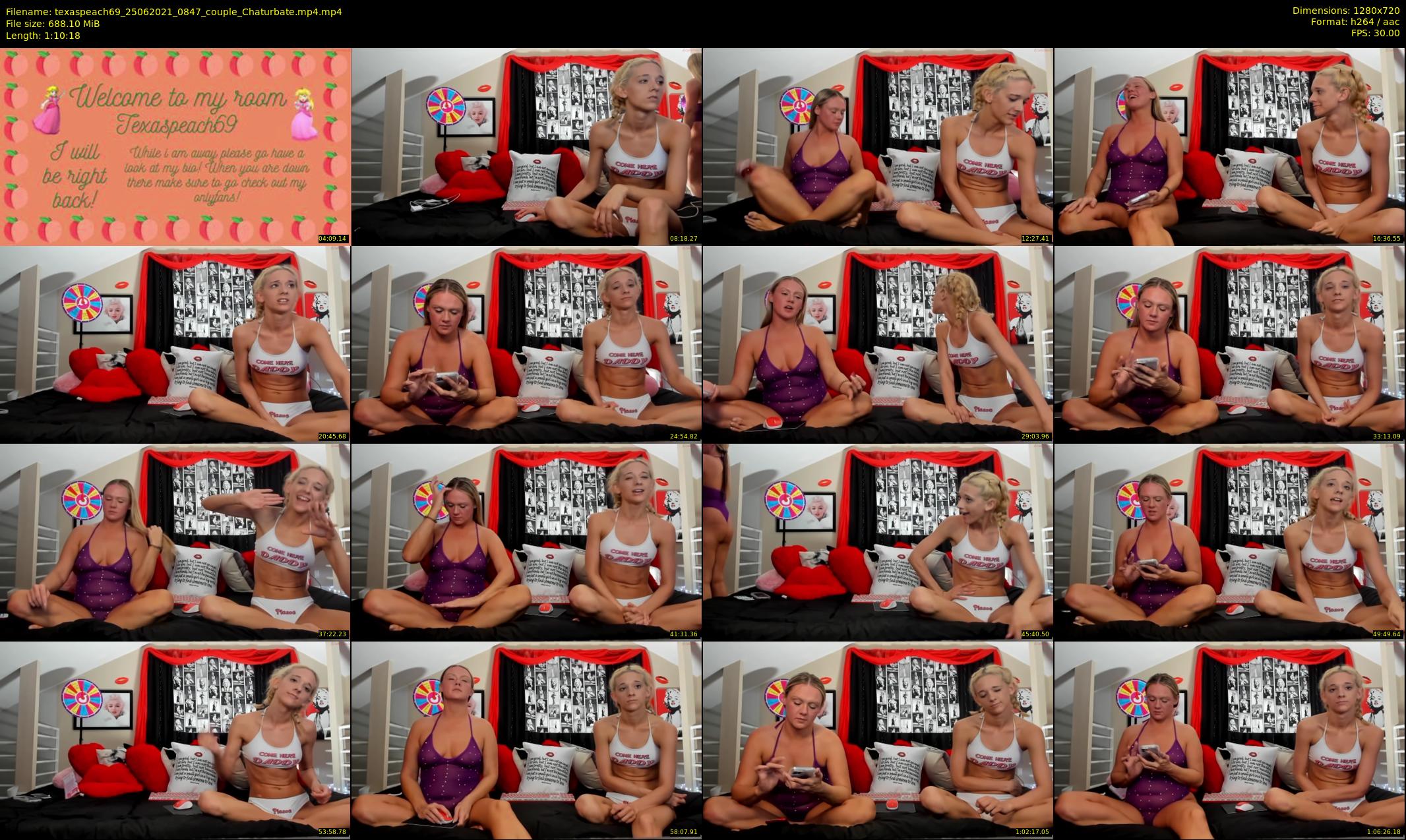 texaspeach69 — 71 minute Chaturbate female cam show recording, 720p, Jun 25, 2021