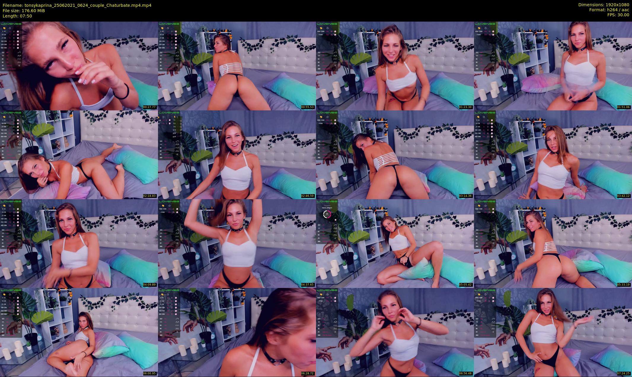 tonsykaprina — 8 minute Chaturbate couple cam show recording, 1080p, Jun 25, 2021
