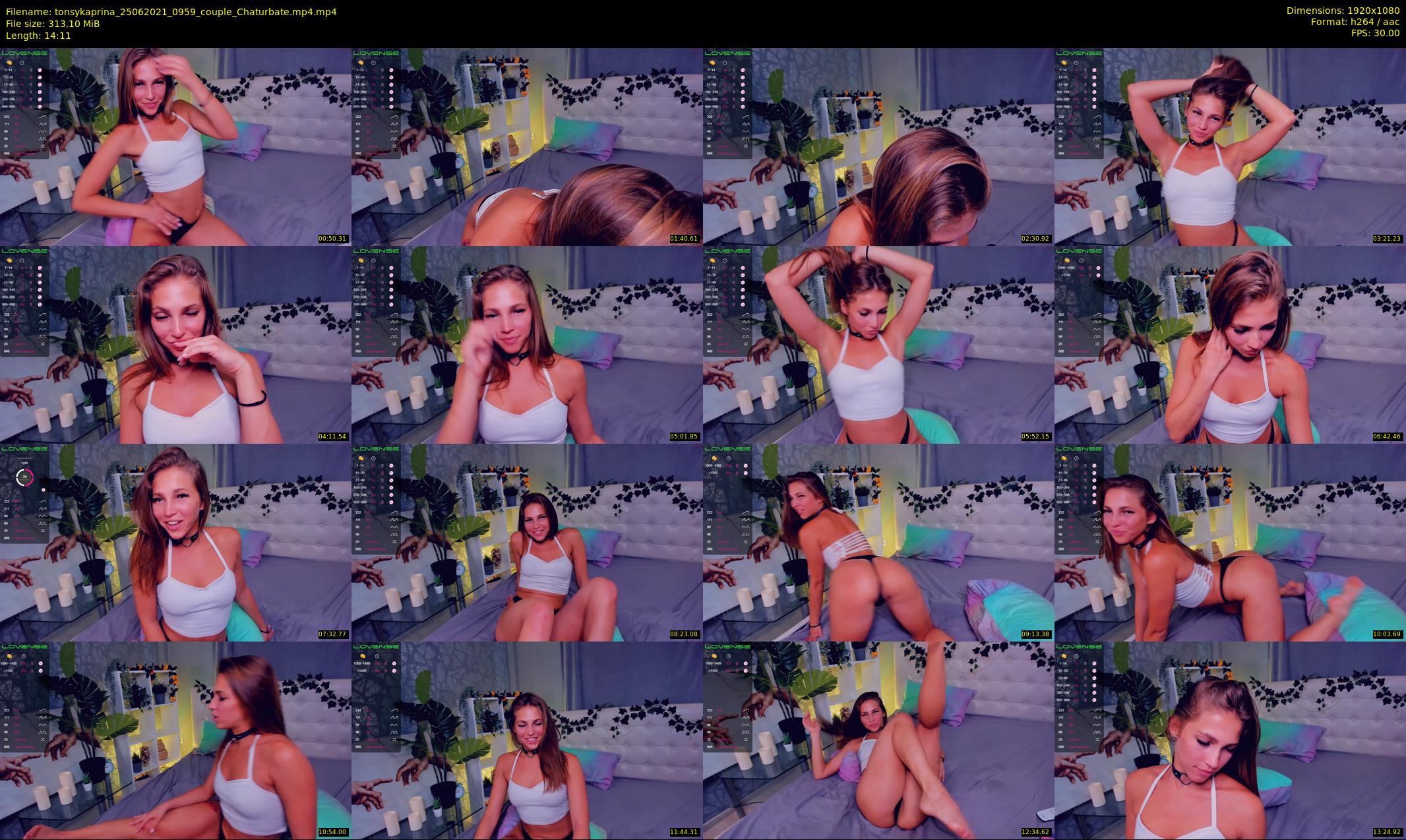tonsykaprina — 15 minute Chaturbate couple cam show recording, 1080p, Jun 25, 2021