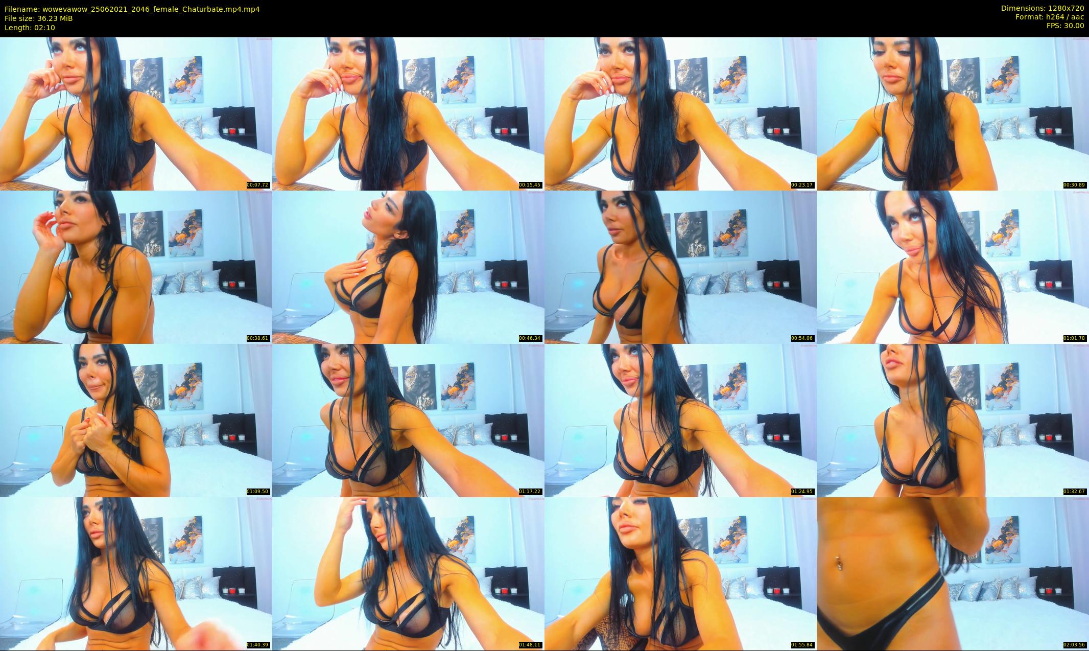 wowevawow — 3 minute Chaturbate female cam show recording, 720p, Jun 25, 2021
