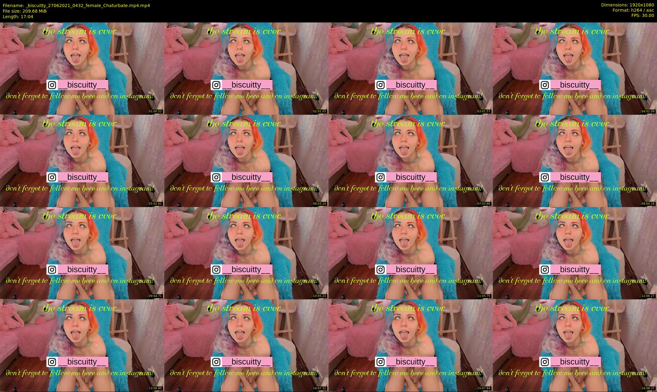 _biscuitty — 18 minute Chaturbate female cam show recording, 1080p, Jun 27, 2021