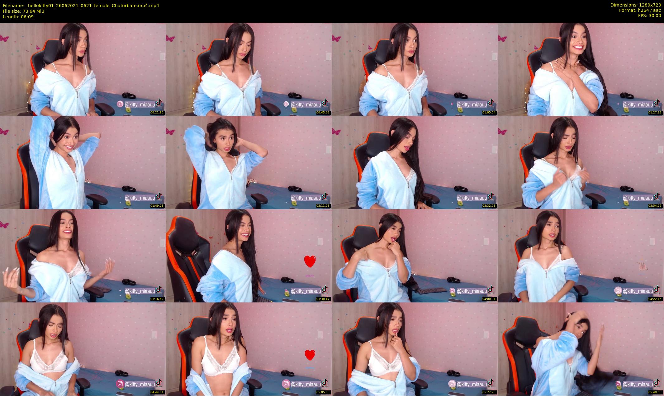 _hellokitty01 — 7 minute Chaturbate female cam show recording, 720p, Jun 26, 2021