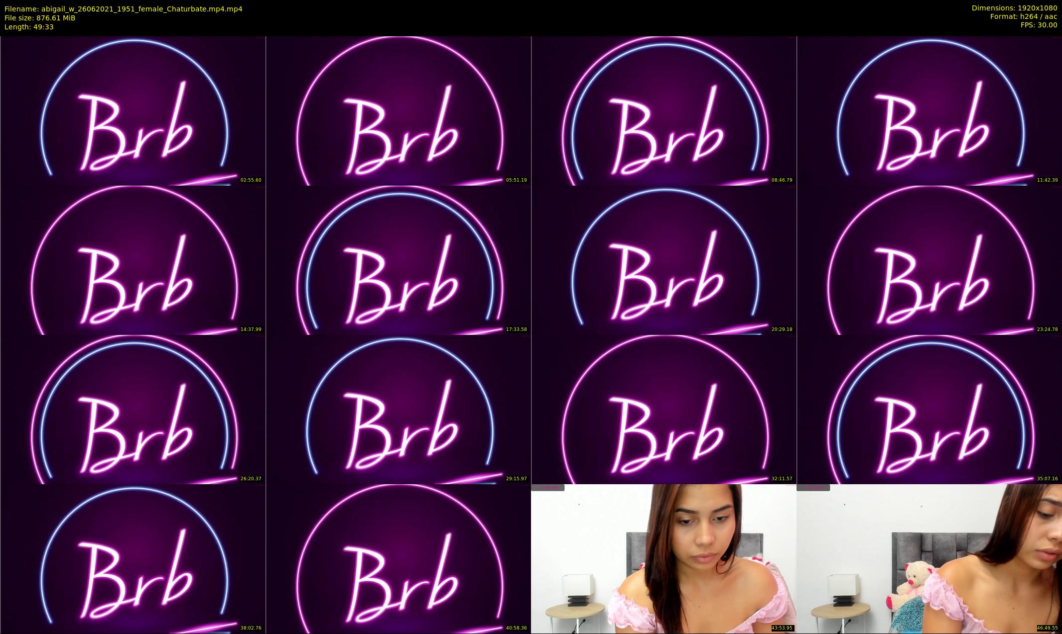 abigail_w — 50 minute Chaturbate female cam show recording, 1080p, Jun 26, 2021