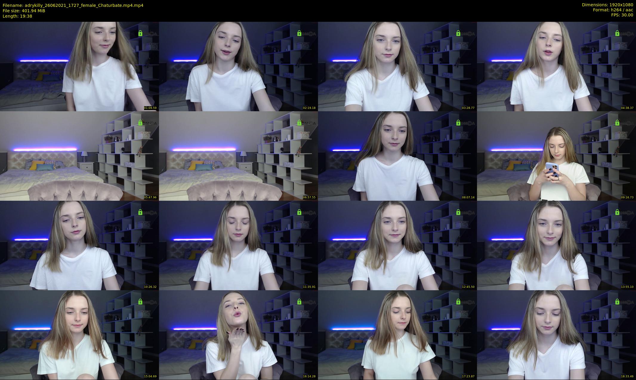 adrykilly — 20 minute Chaturbate female cam show recording, 1080p, Jun 26, 2021