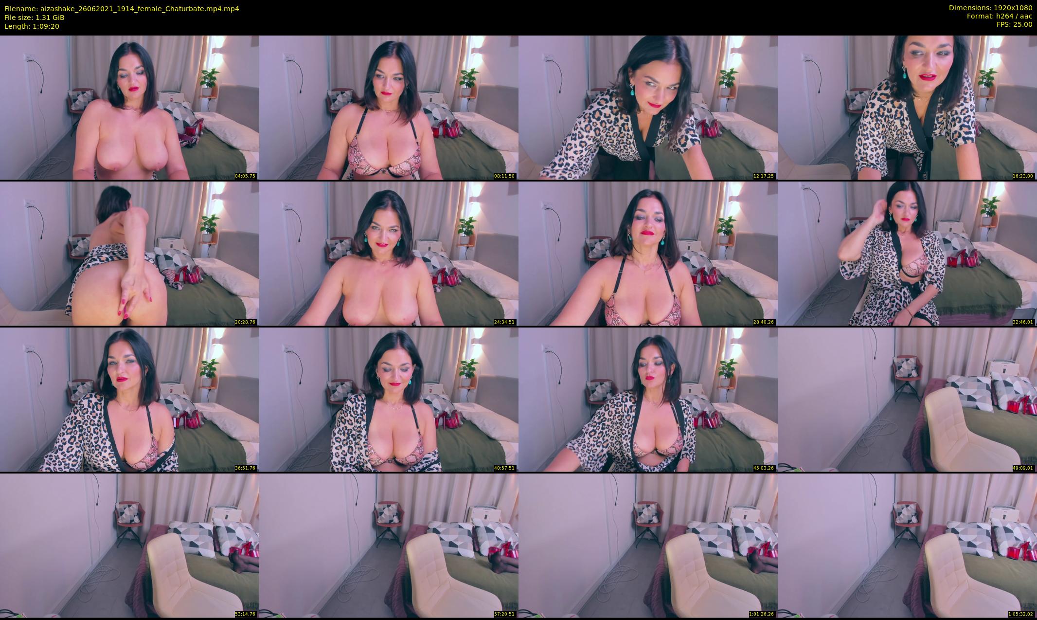 aizashake — 70 minute Chaturbate female cam show recording, 1080p, Jun 26, 2021