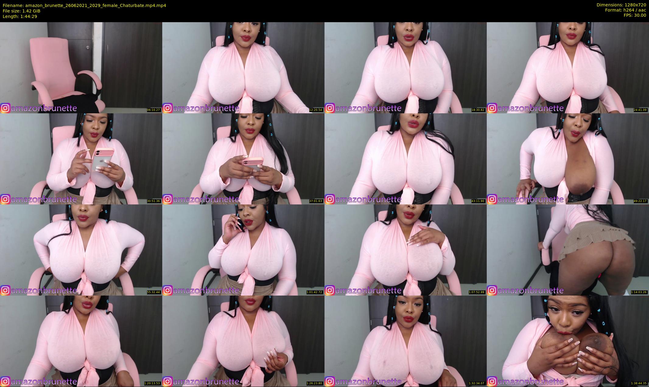 amazon_brunette — 105 minute Chaturbate female cam show recording, 720p, Jun 26, 2021