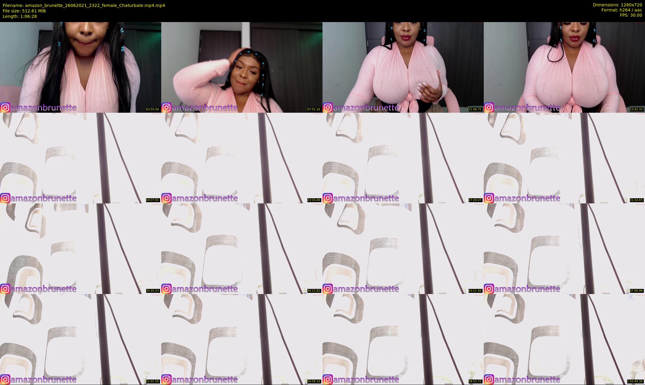 amazon_brunette — 67 minute Chaturbate female cam show recording, 720p, Jun 26, 2021