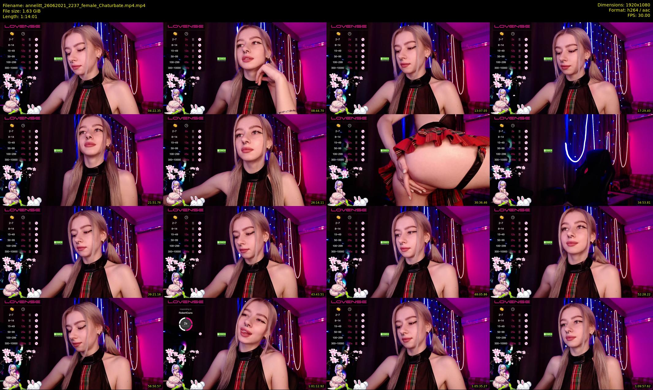 annelitt — 75 minute Chaturbate female cam show recording, 1080p, Jun 26, 2021