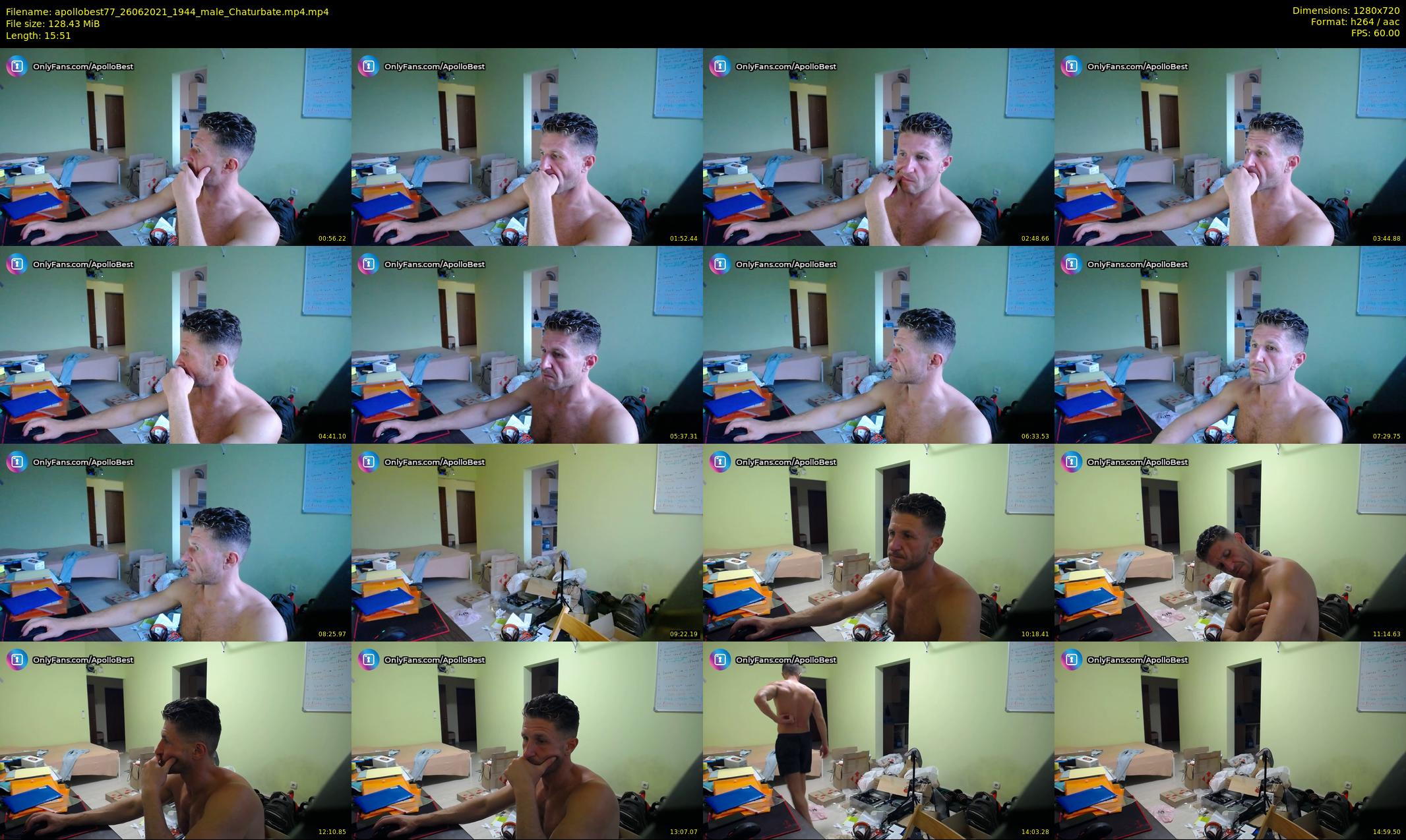 apollobest77 — 16 minute Chaturbate male cam show recording, 720p, Jun 26, 2021