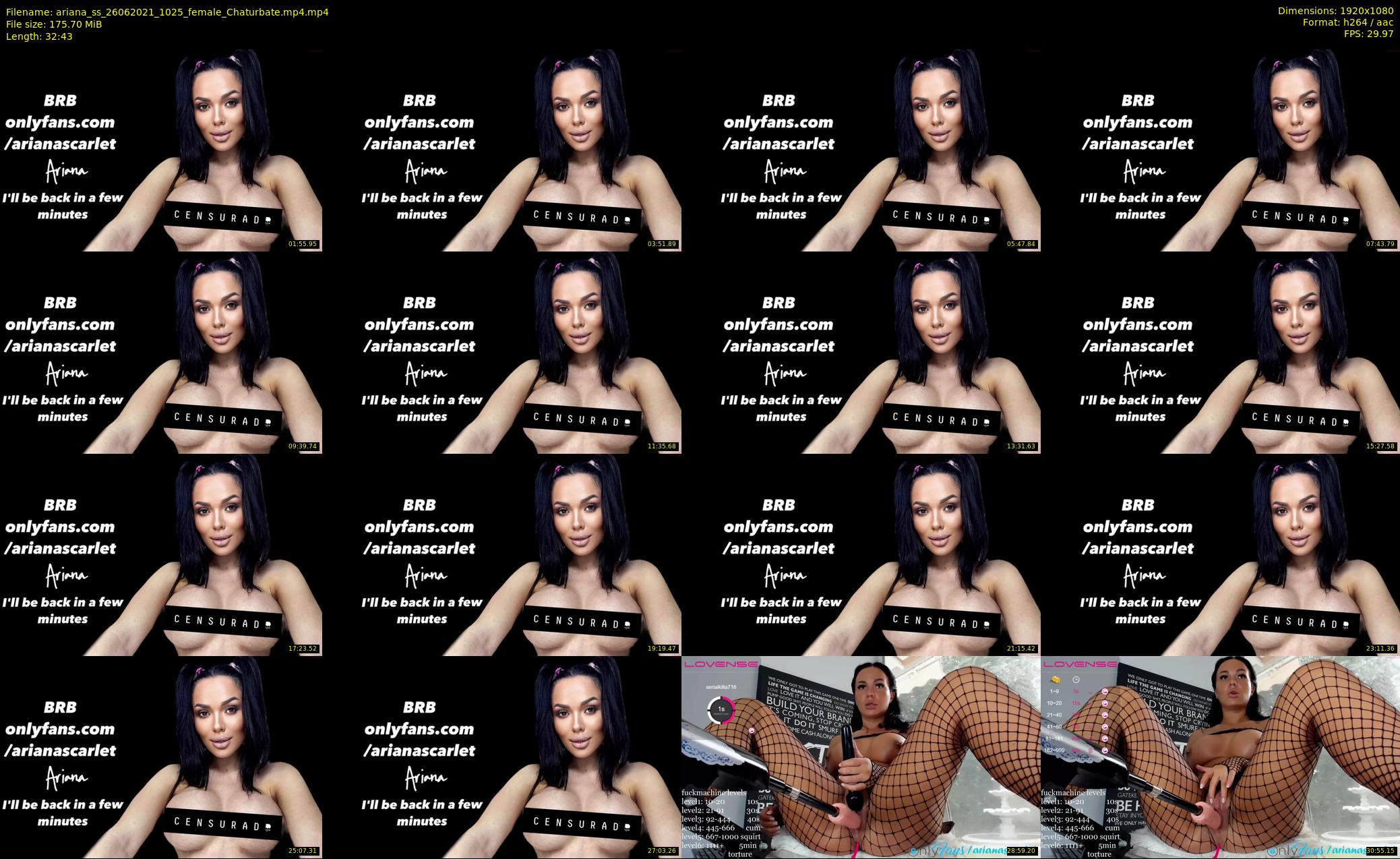 ariana_ss — 33 minute Chaturbate female cam show recording, 1080p, Jun 26, 2021