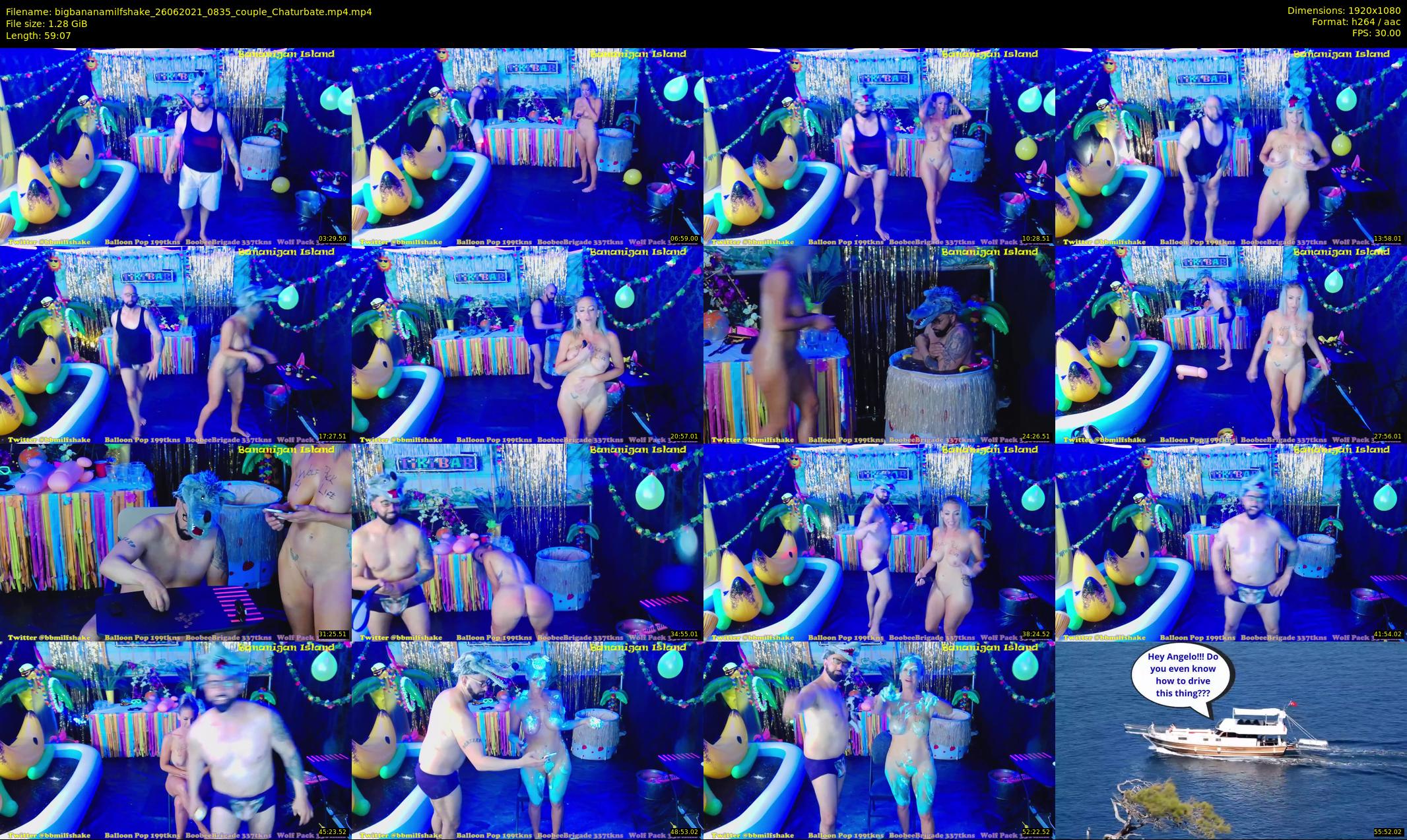 bigbananamilfshake — 60 minute Chaturbate couple cam show recording, 1080p, Jun 26, 2021
